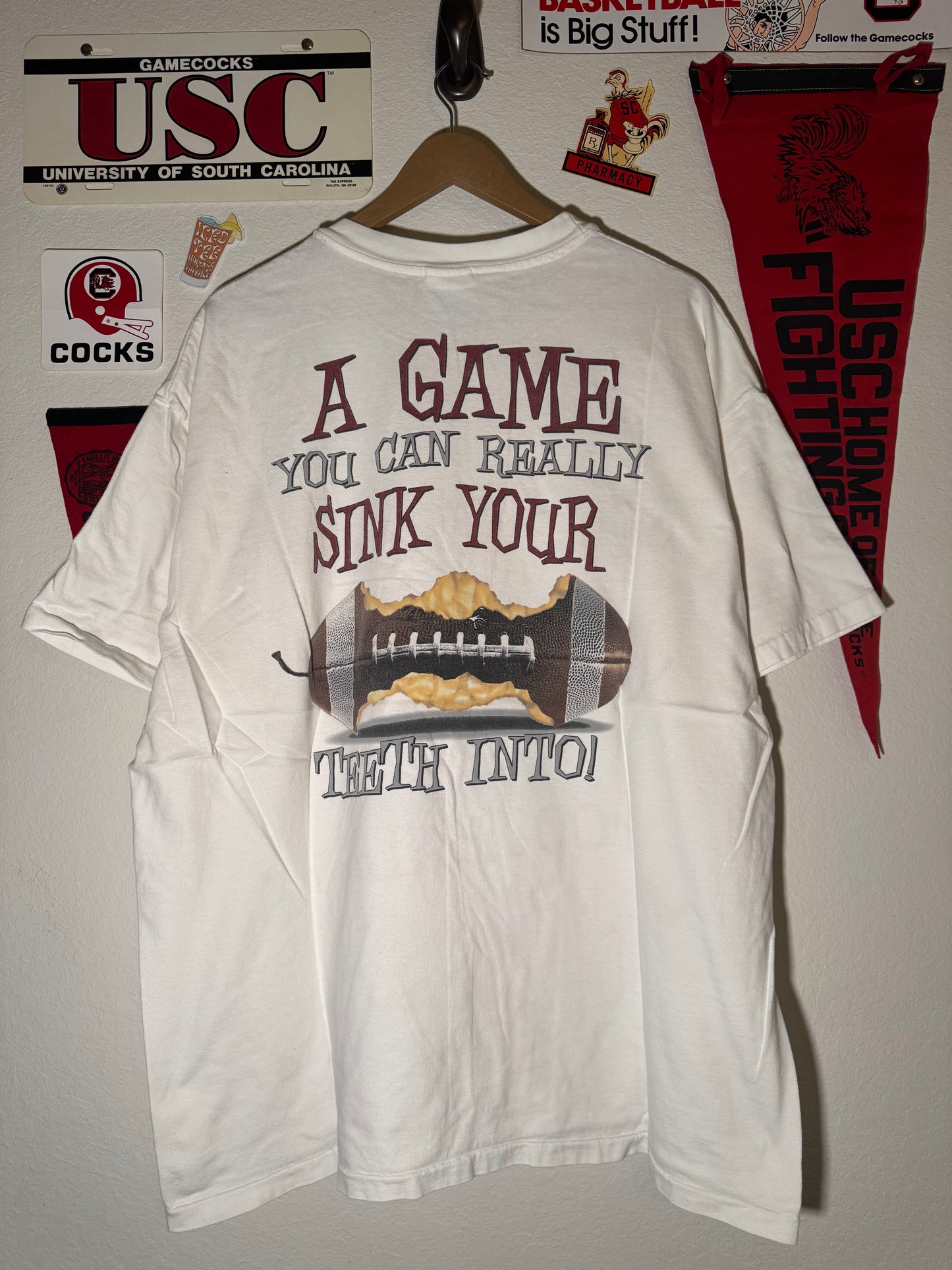 90s Gamecock Football Apple Tee