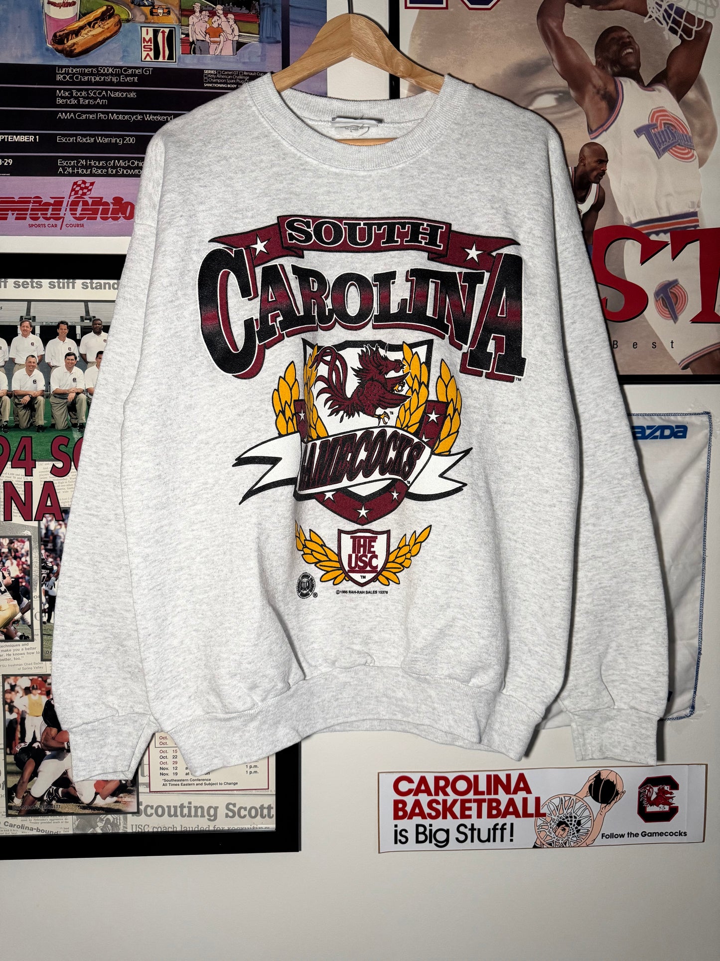 90s S.Carolina Big Crest Crewneck