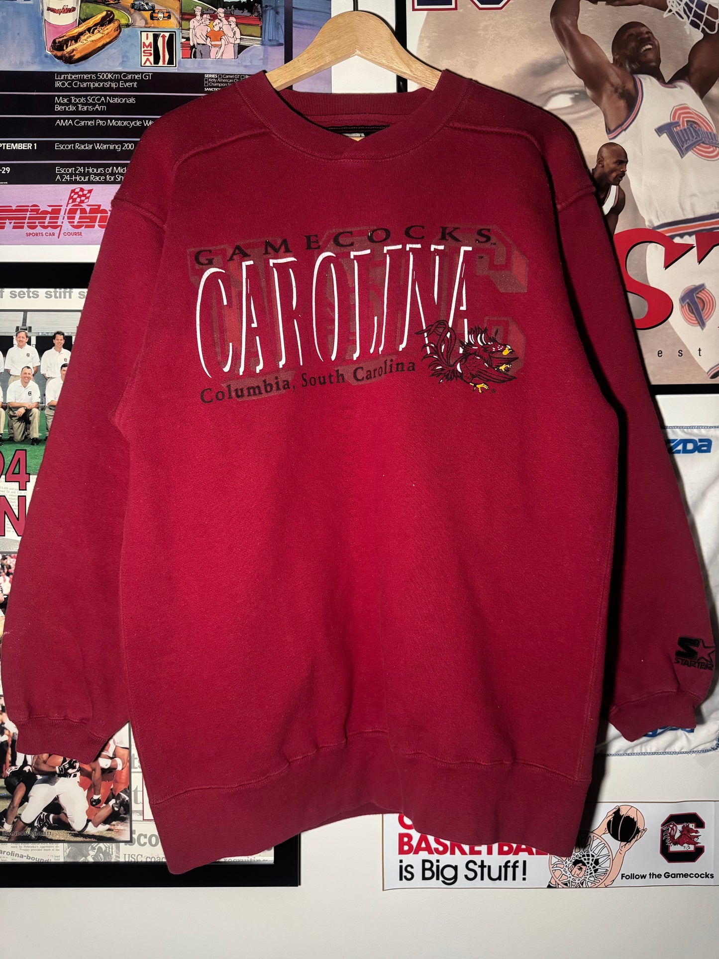 90s Carolina Starter Block Crewneck