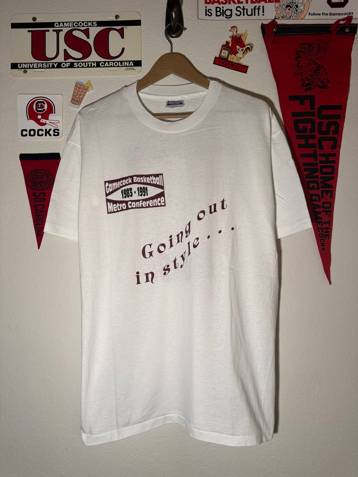 ‘91 Gamecock Basketbell Metra Conference Tee