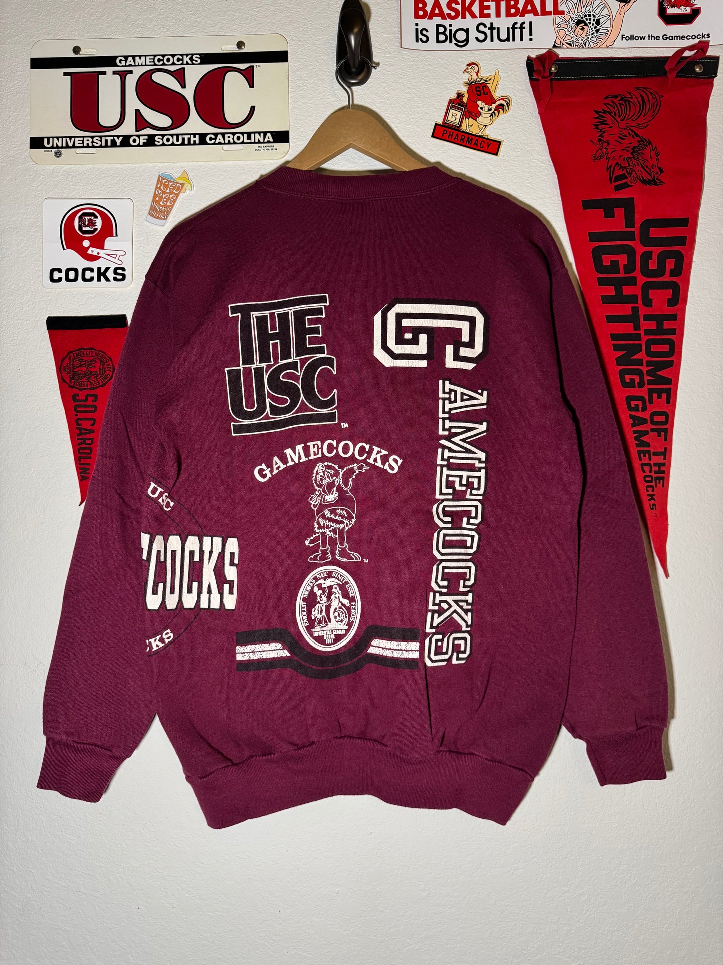 90s Gamecock AOP Crewneck