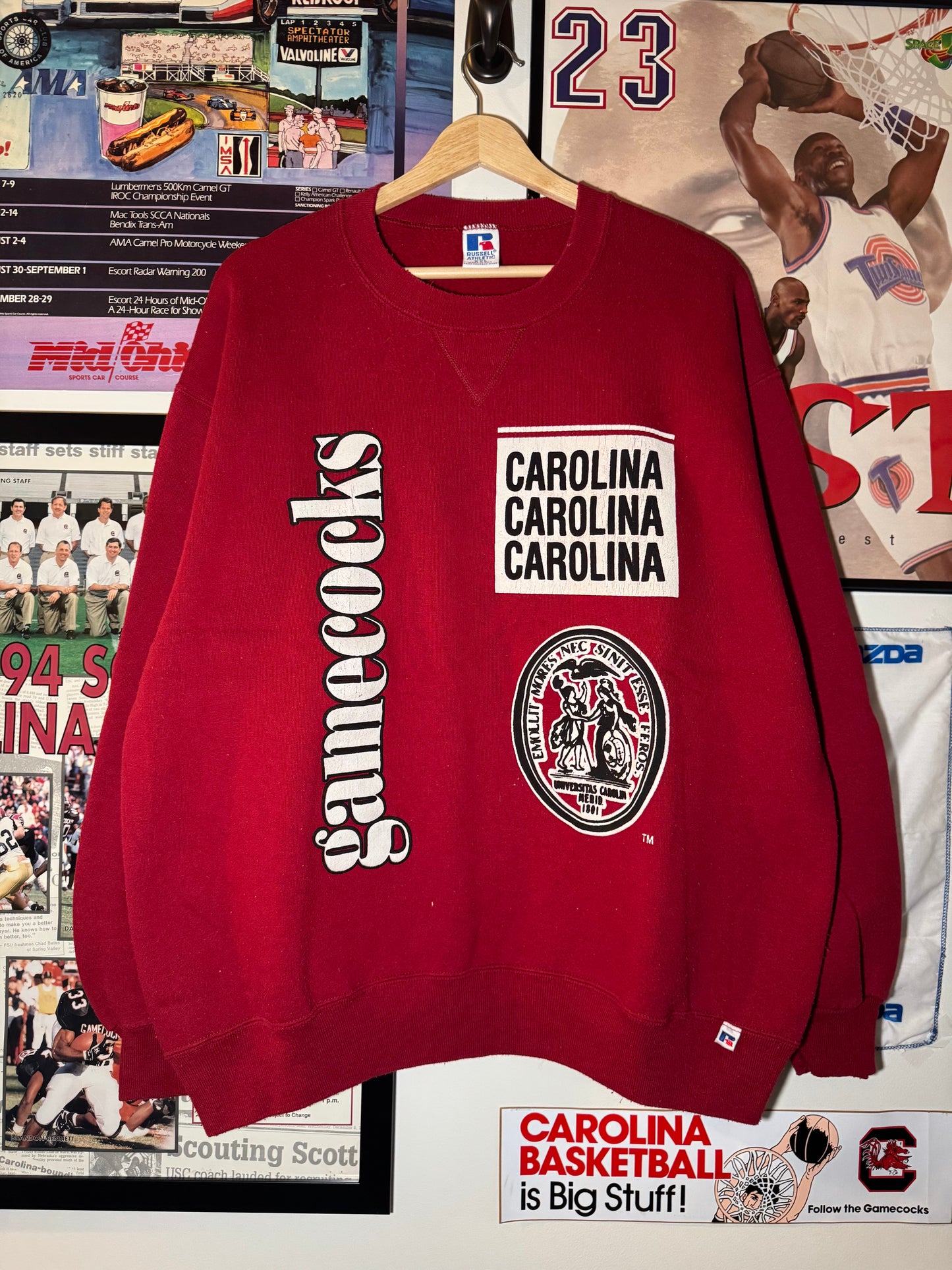 90s Gamecock Crest Russell Crewneck