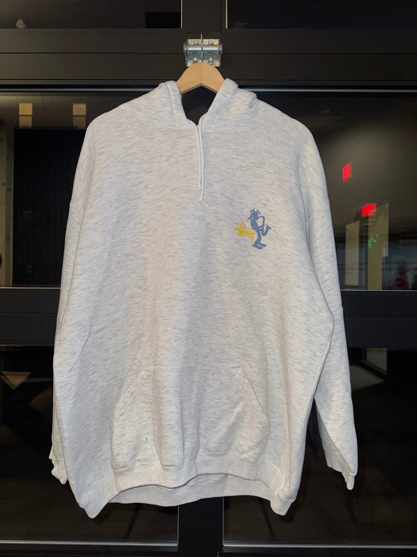 90s Stussy Saxophone Hoodie