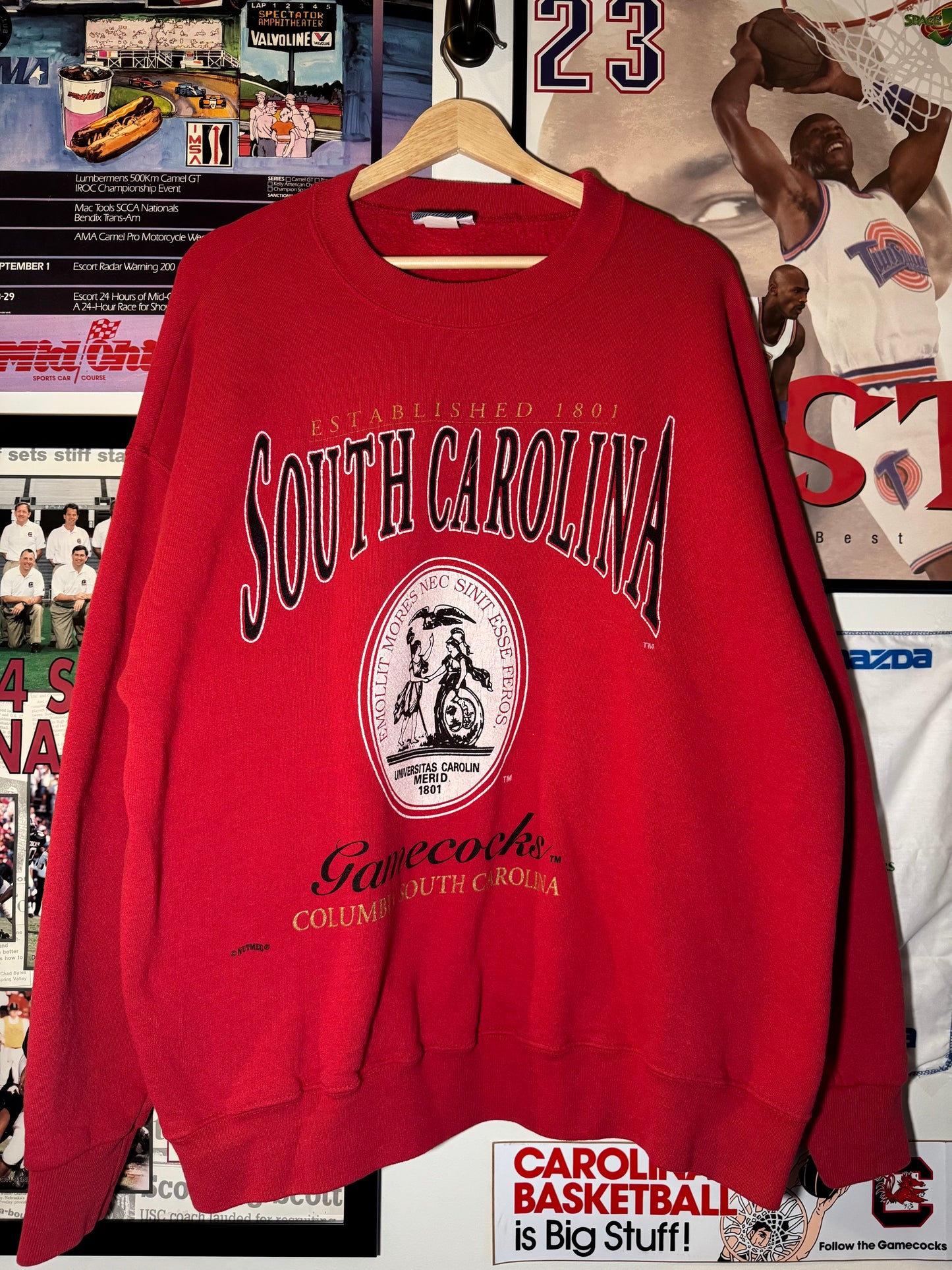 90s S.Carolina Crest Nutmeg Crewneck