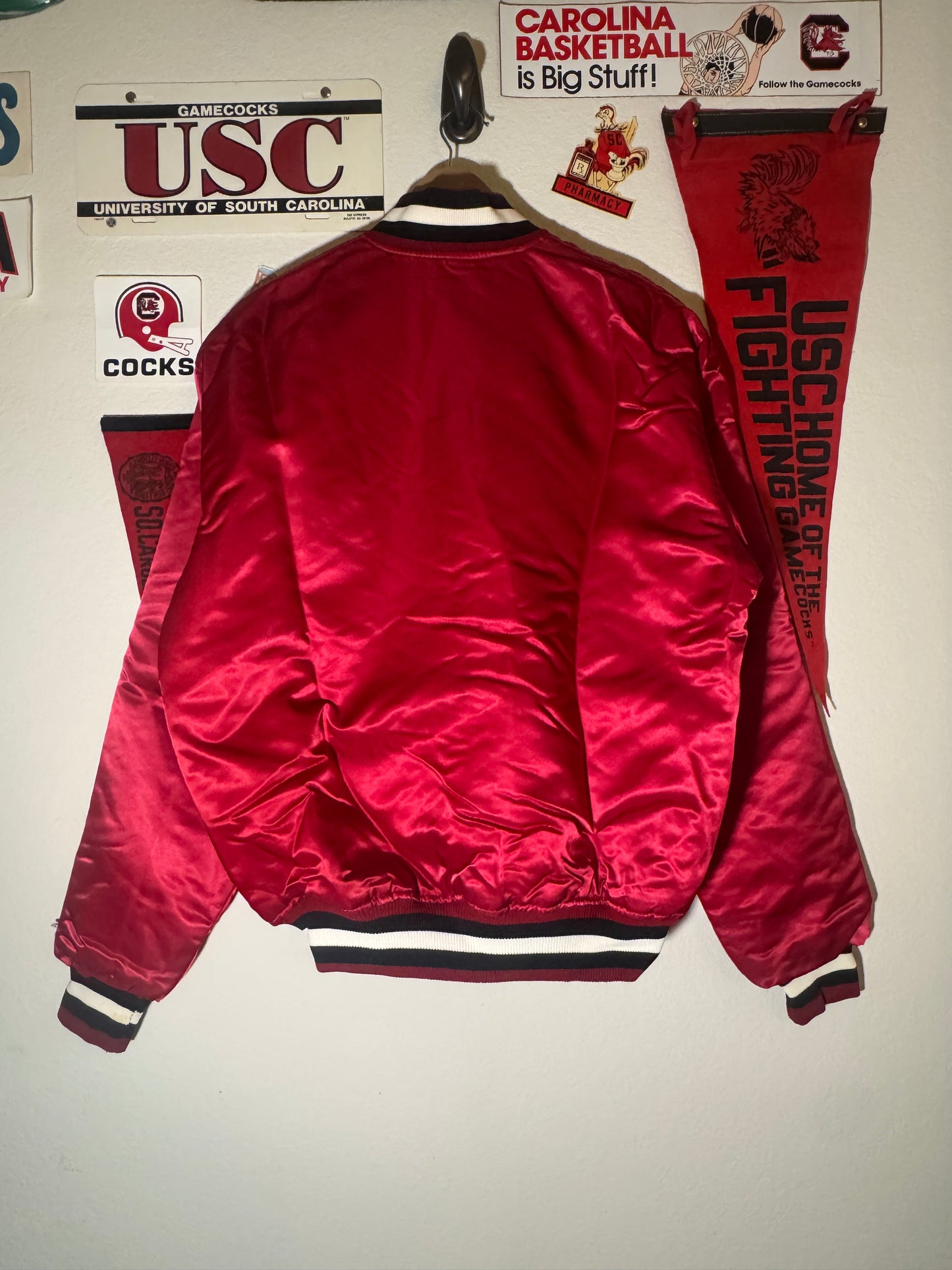 90s Starter Carolina Satin Bomber