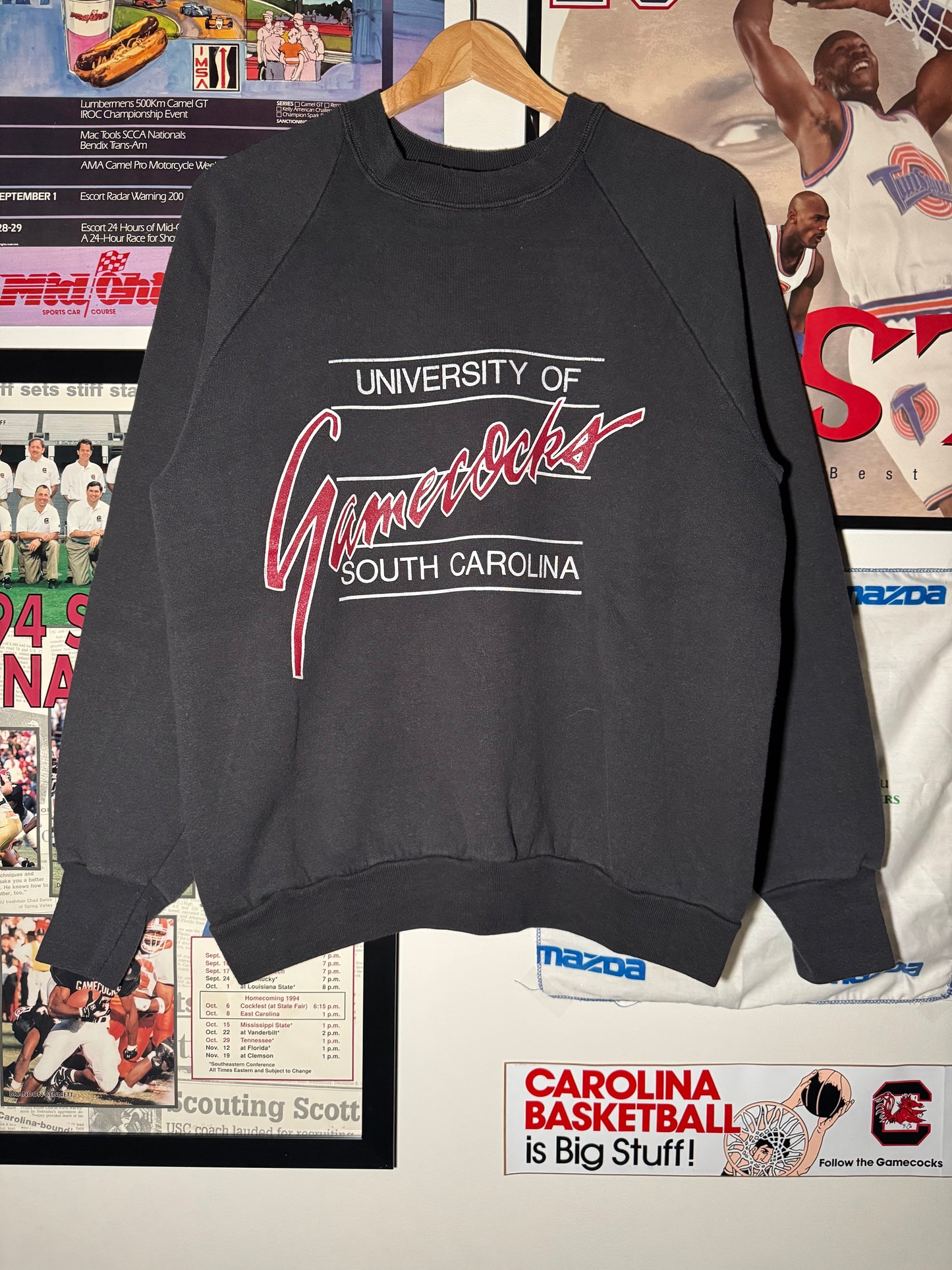 80s UofSC Gamecocks Script Crewneck