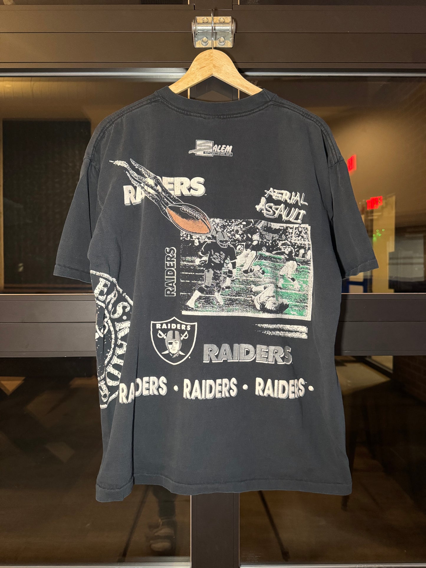 90s Raiders Aerial Assault AOP Tee