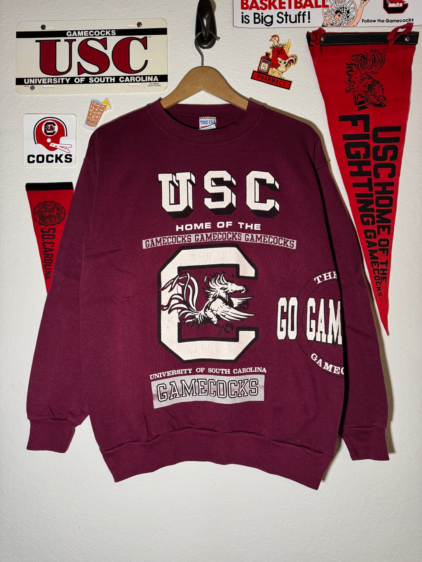 90s Gamecock AOP Crewneck