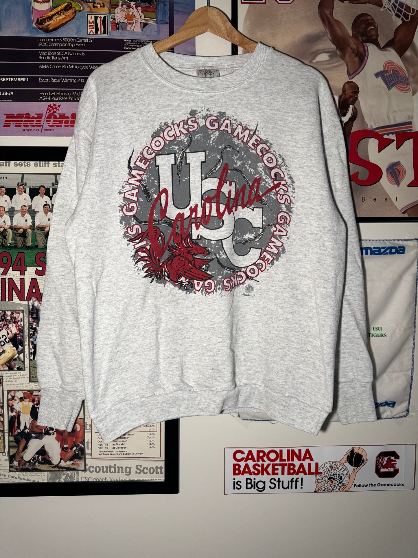 90s USC Gamecock Circle Crewneck
