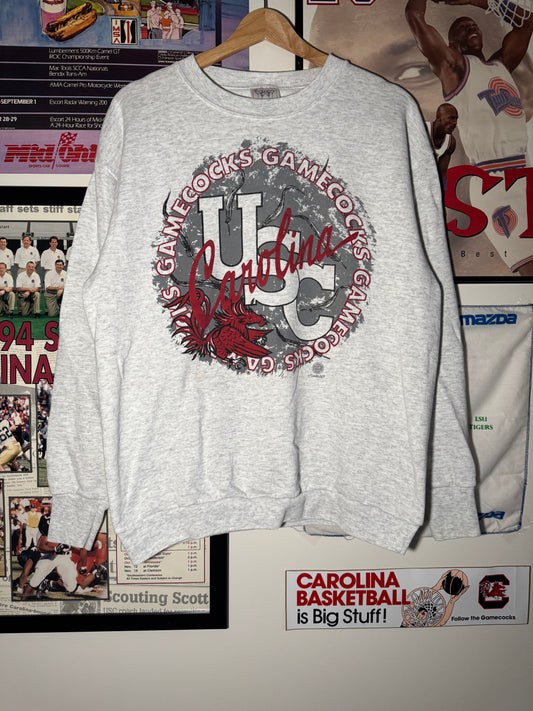 90s USC Gamecock Circle Crewneck