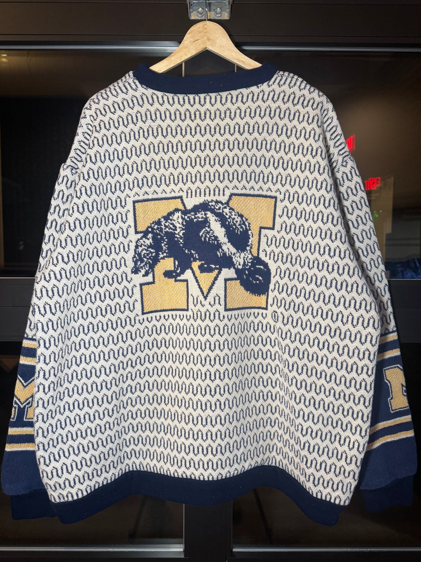 70s U.Michigan Tapestry Crewneck