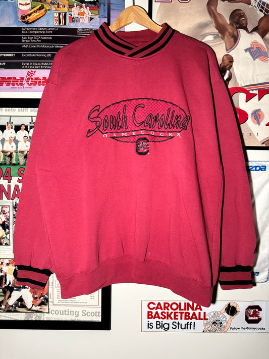 90s S.Carolina striped Starter Crewneck