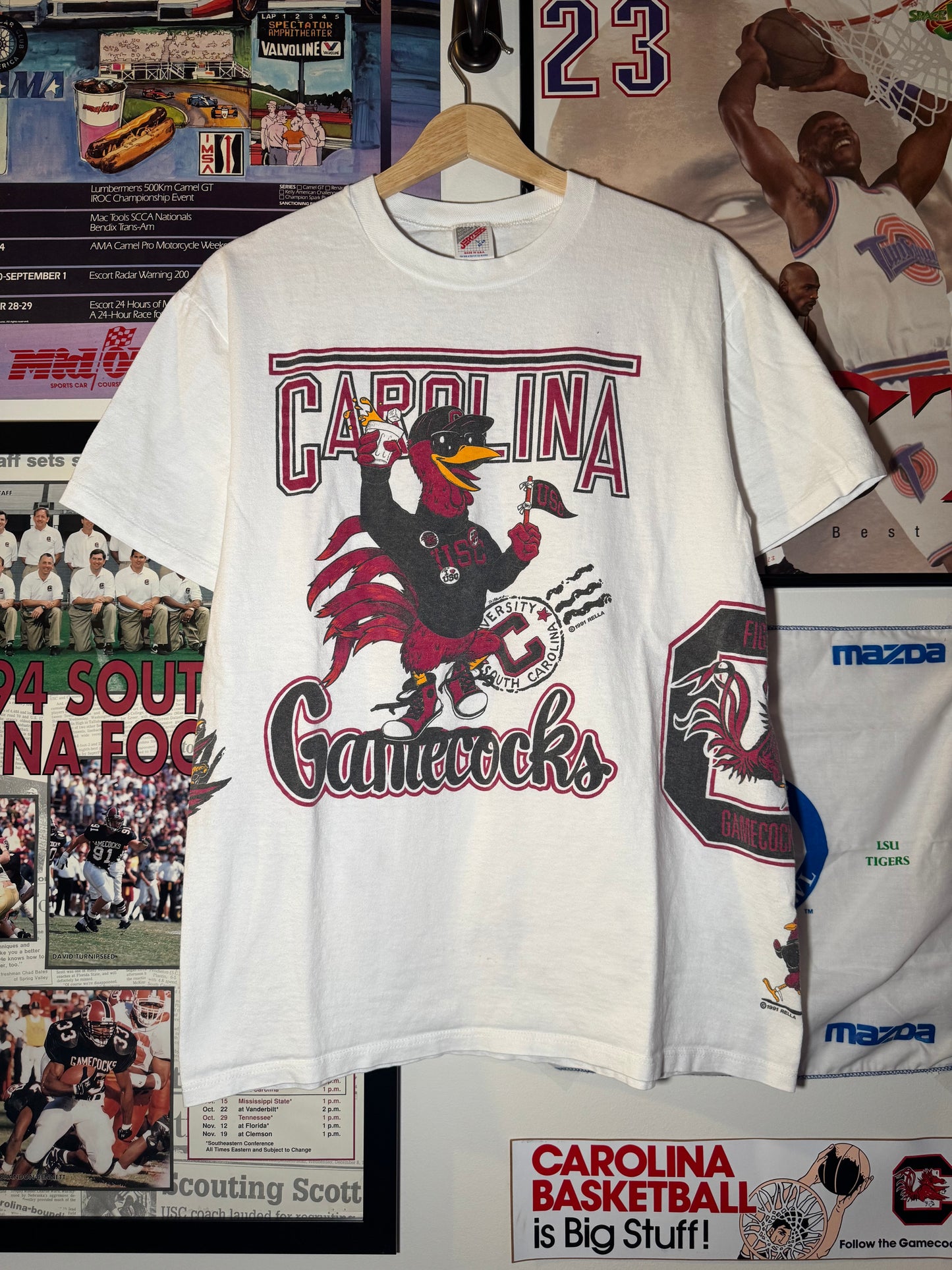 90s Carolina Gamecock AOP Tee