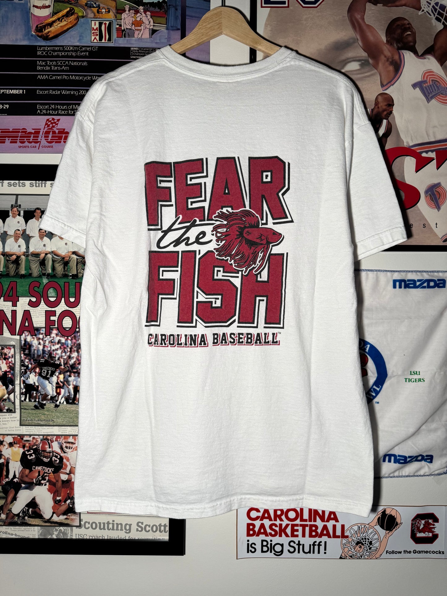 Y2K Fear The Fish Baseball Tee