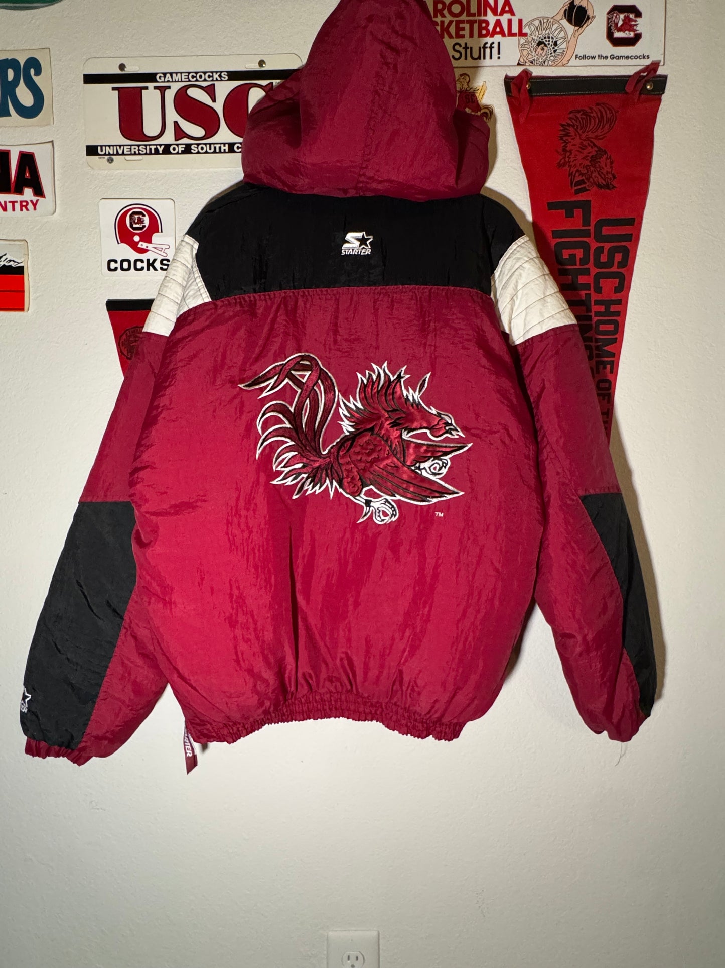 90s Starter Puffer 1/4 Zip Jacket