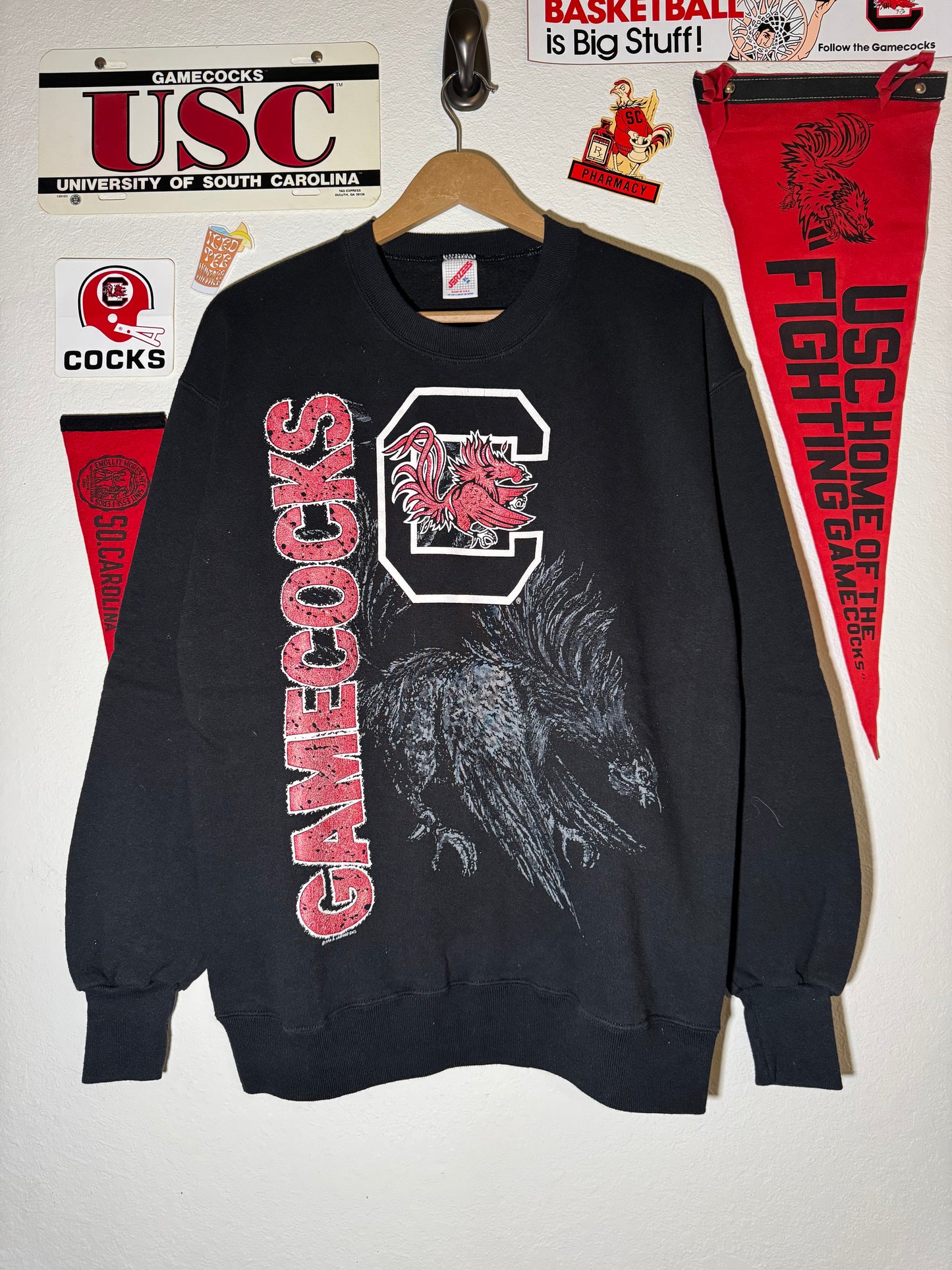 90s Gamecock Shadow Crewneck