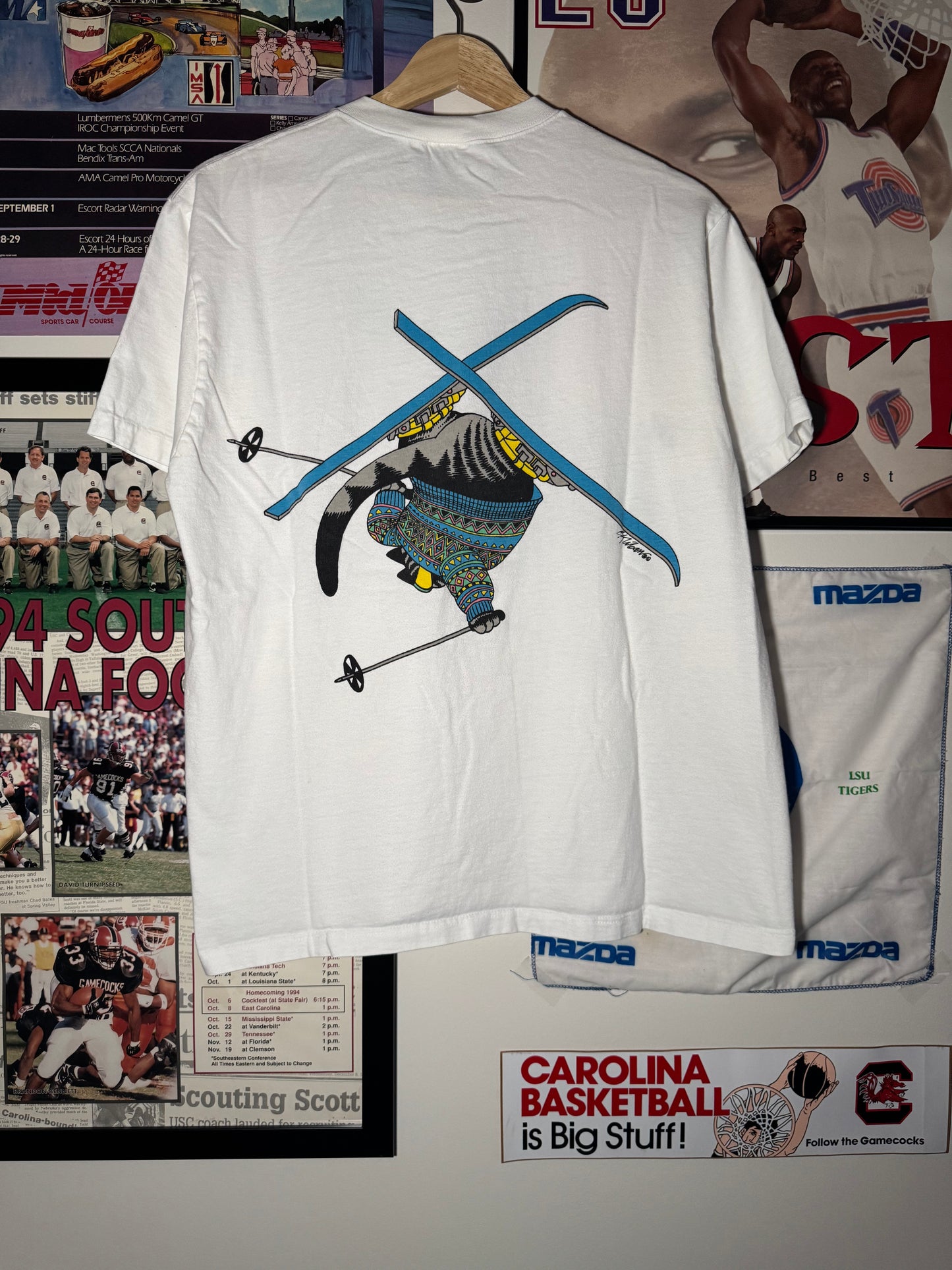 90s Bill Kliban Ski Cat Tee