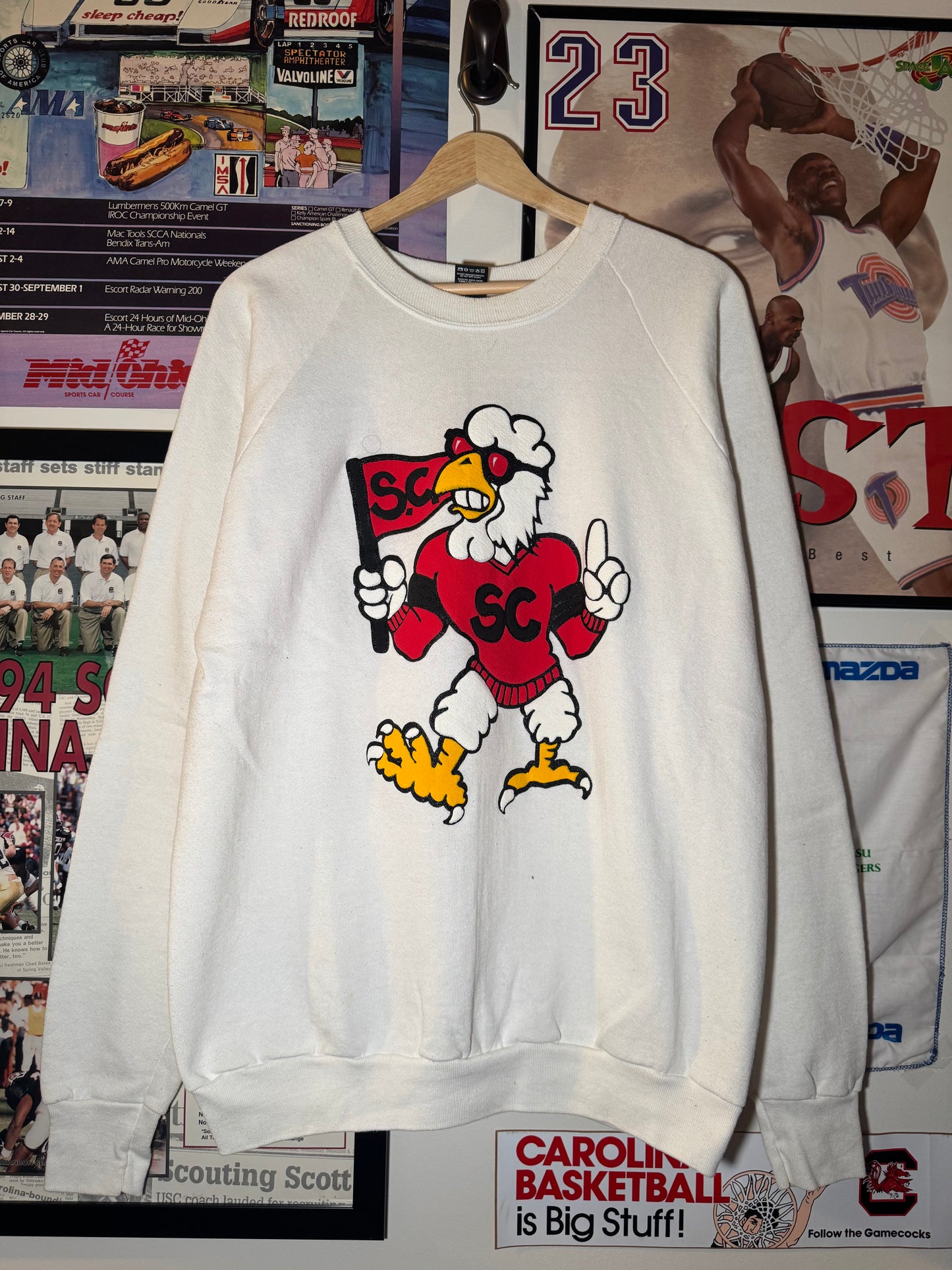 80s Cocky Gamecock Fan Crewneck