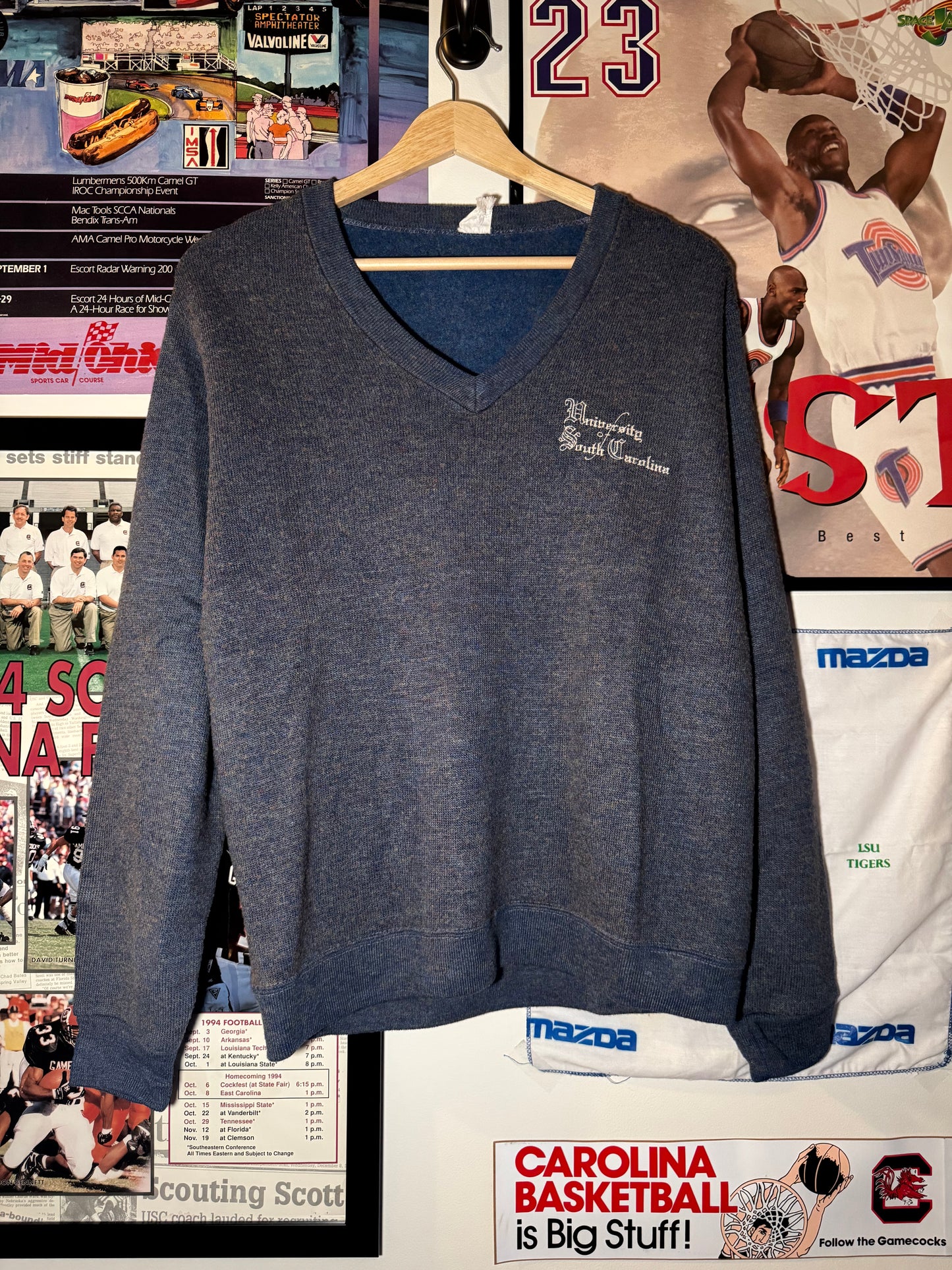 70s UofSC V Neck Sweater