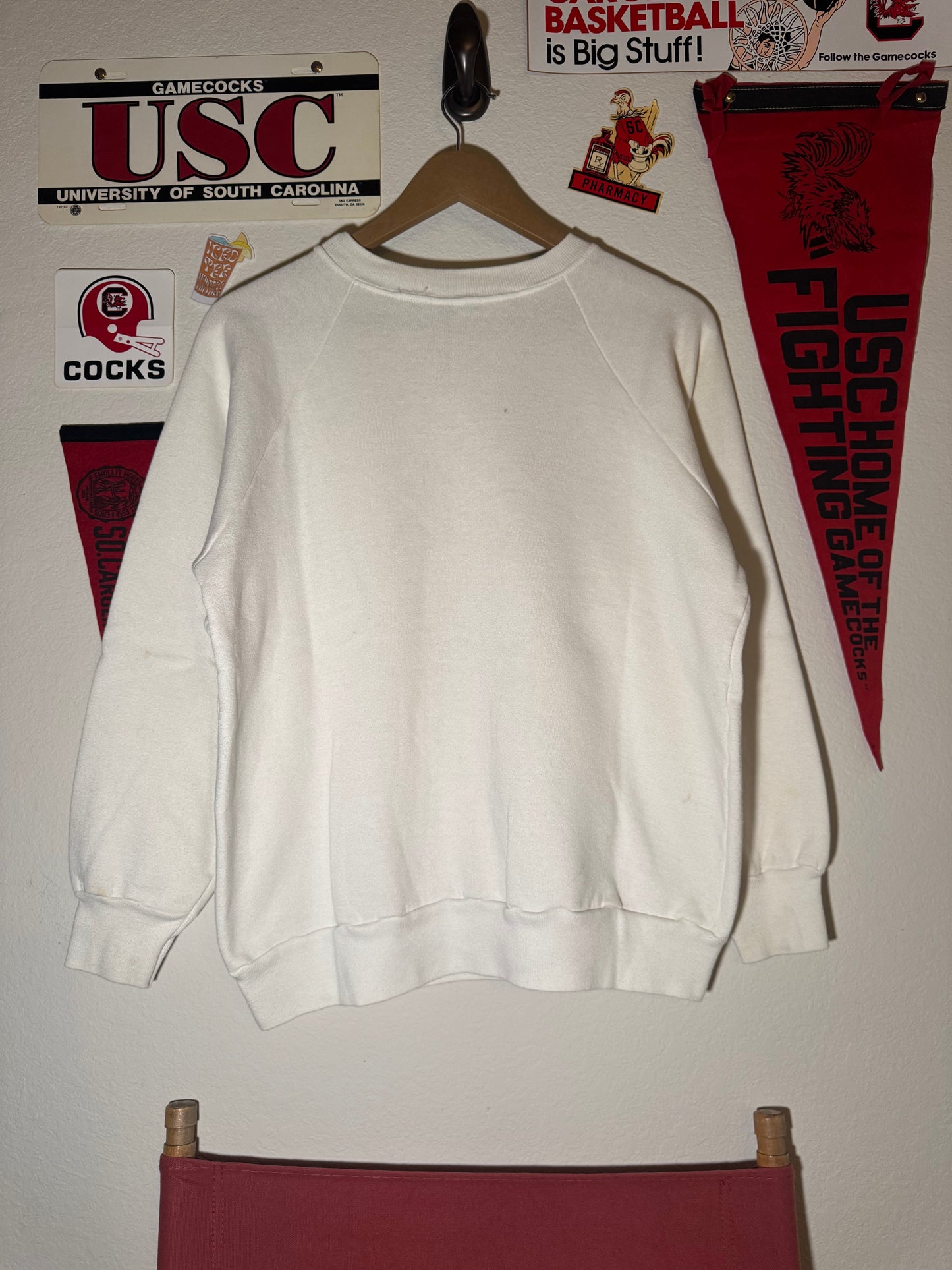 80s Campion Felt Gamecock Crewneck