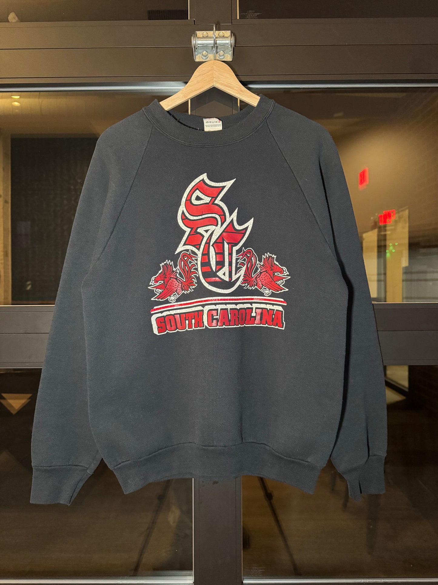 80s S.Carolina Plaid Crewneck