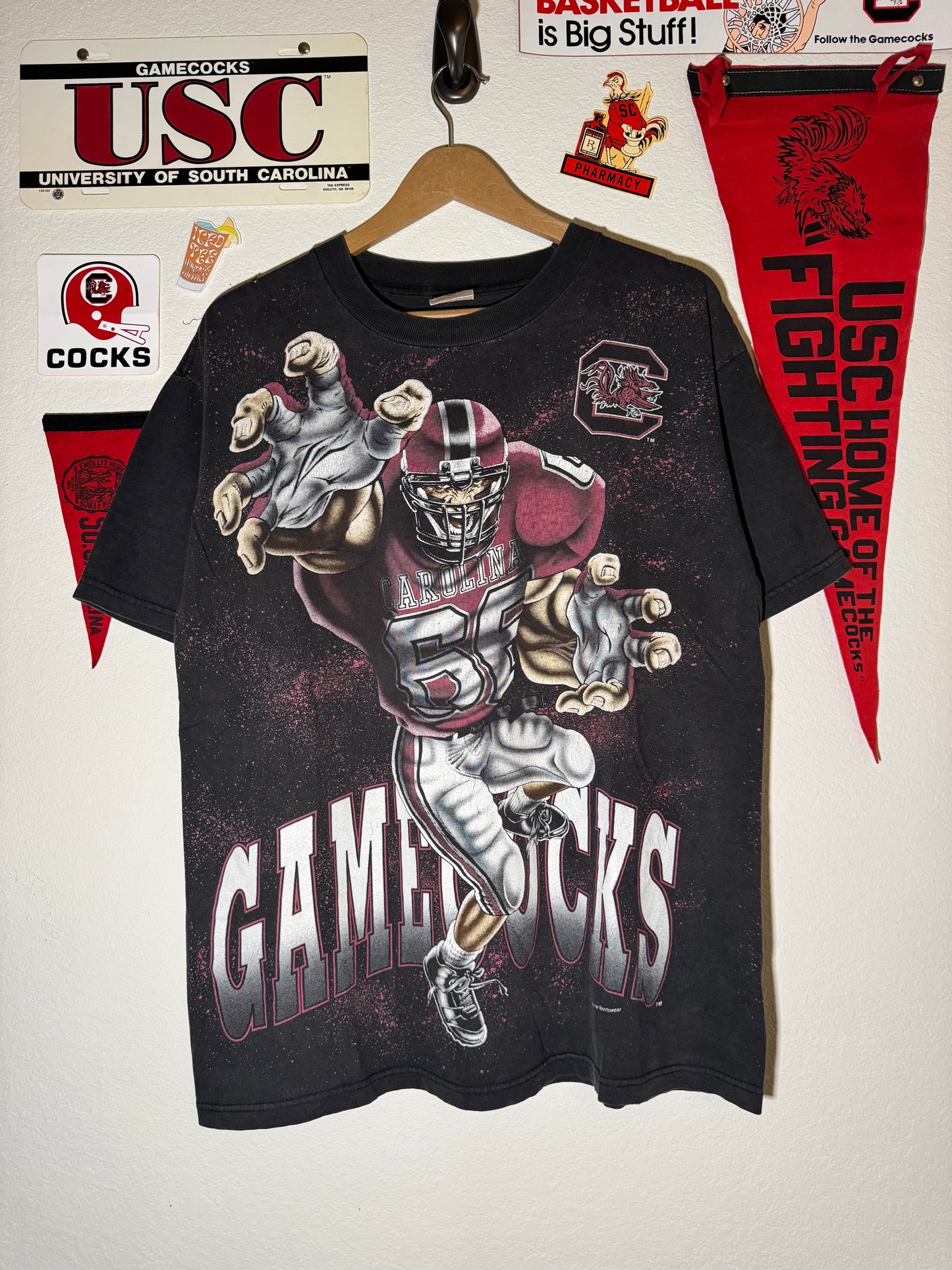 90s Gamecock Football AOP Tee