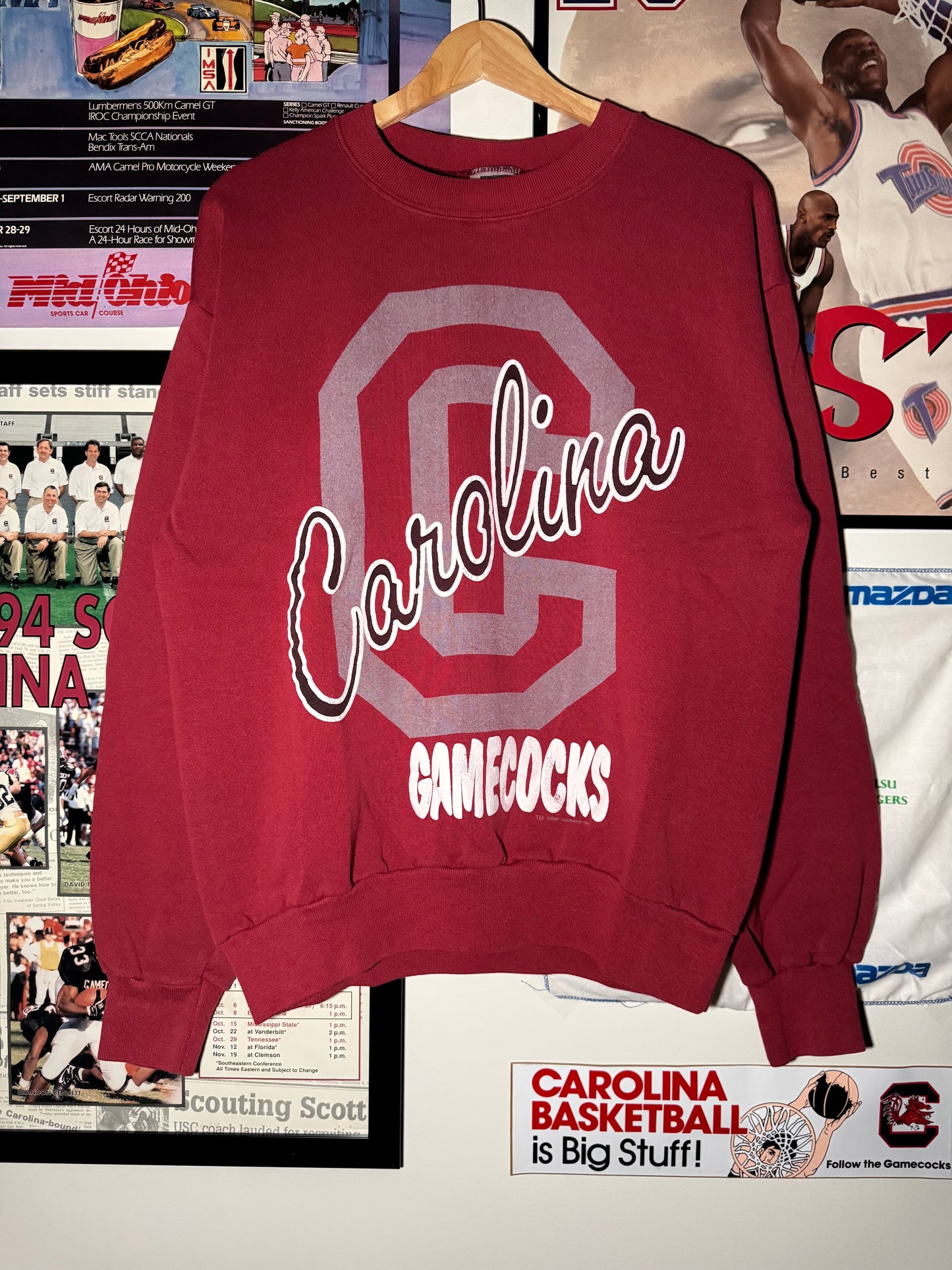 90s Carolina Big C Crewneck