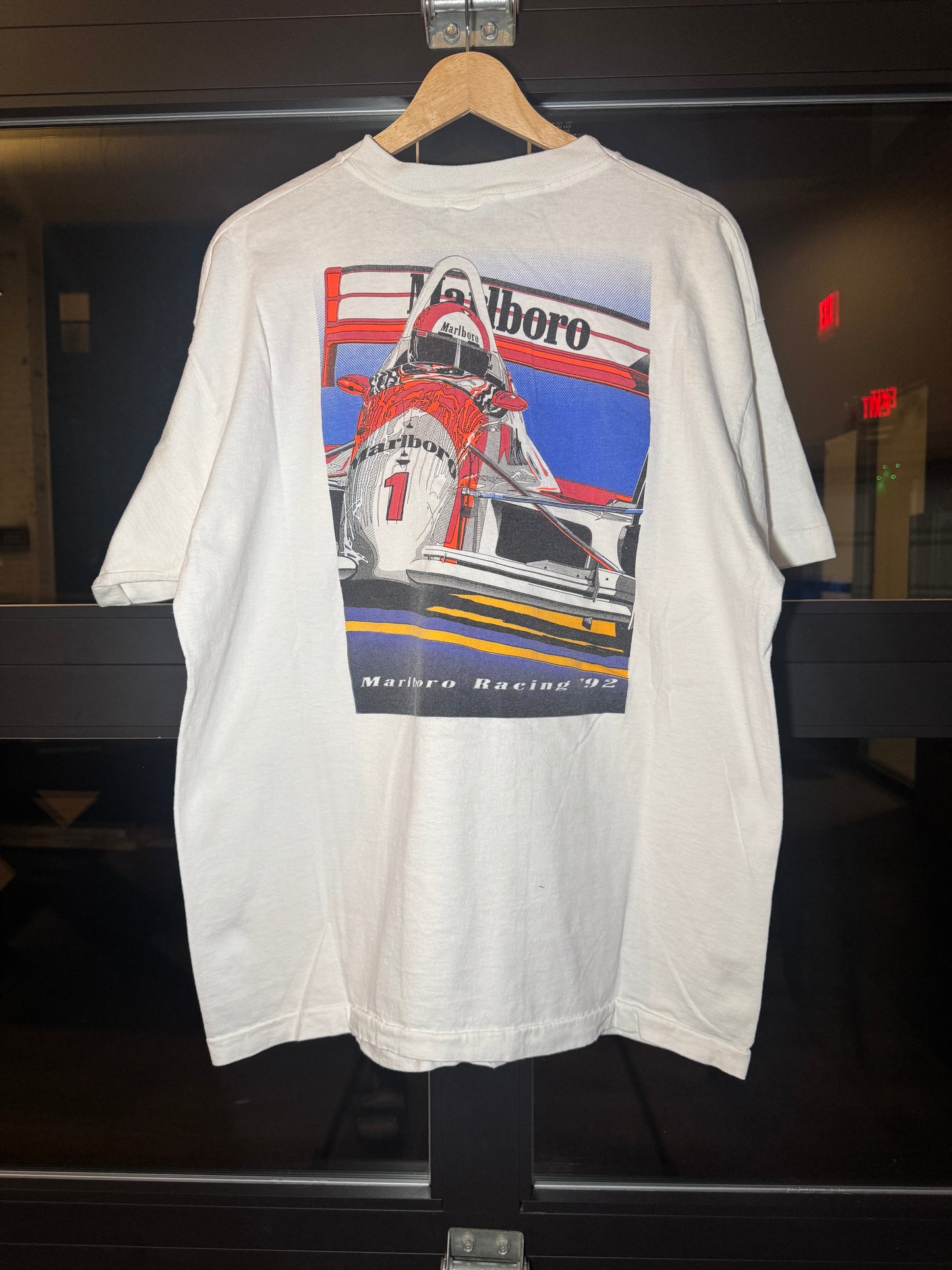 90s Marlboro Indy Car Pocket Tee