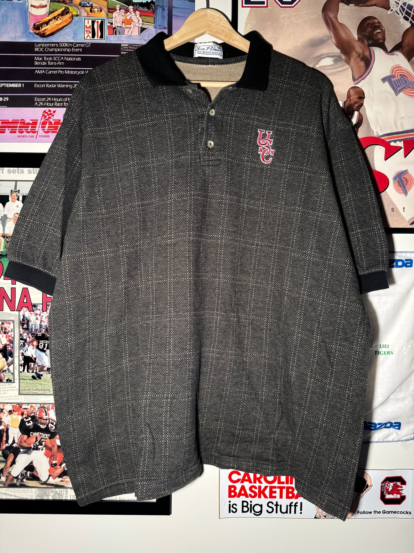 90s Black Chain Polo