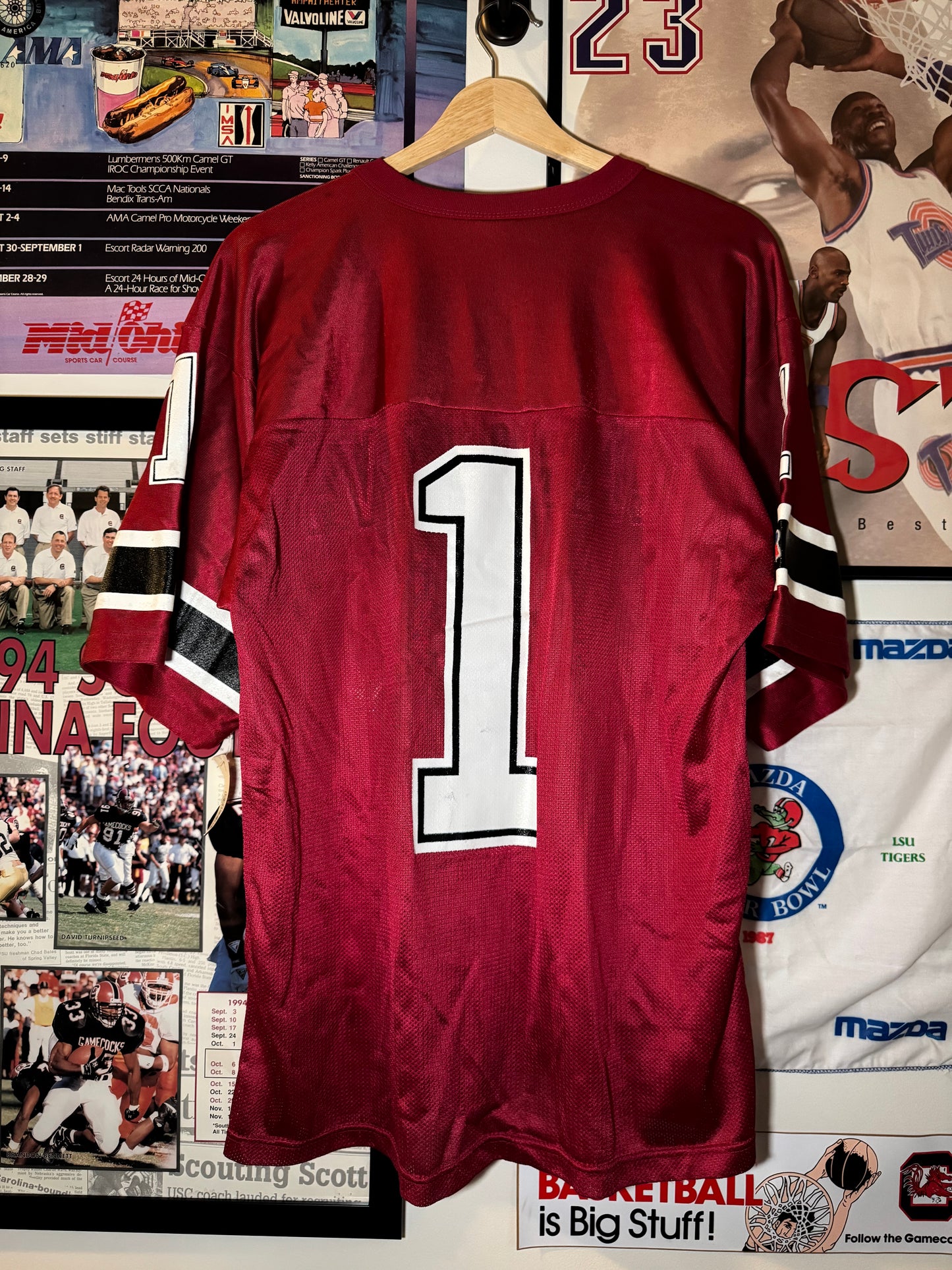 90s Carolina Football Russell Jersey