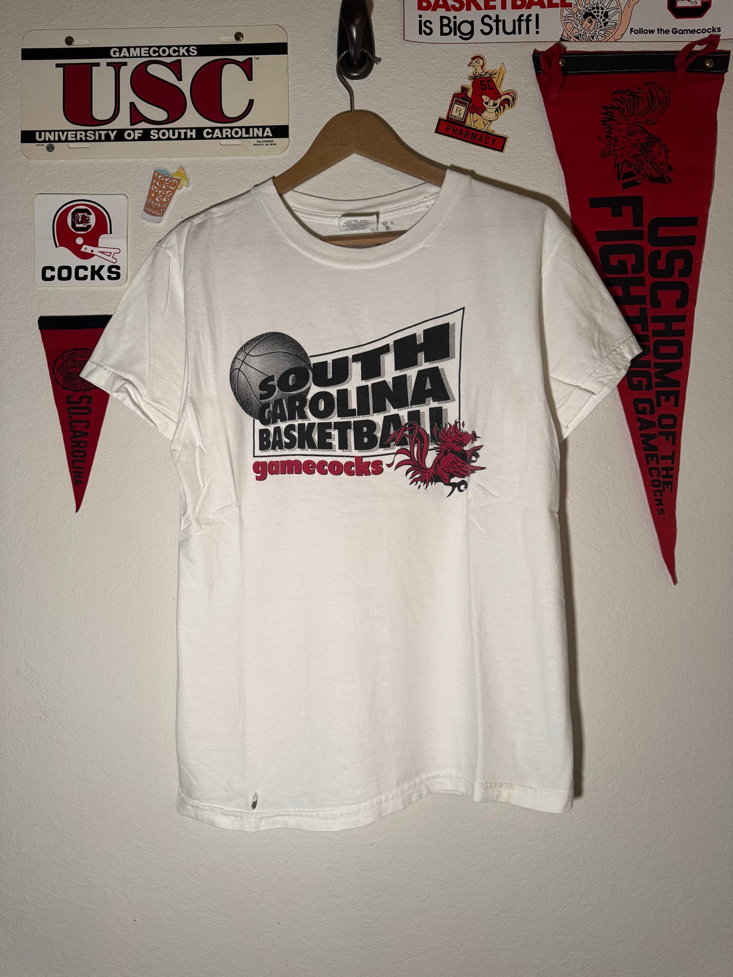 90s Gamecock Basketball Autograph Tee