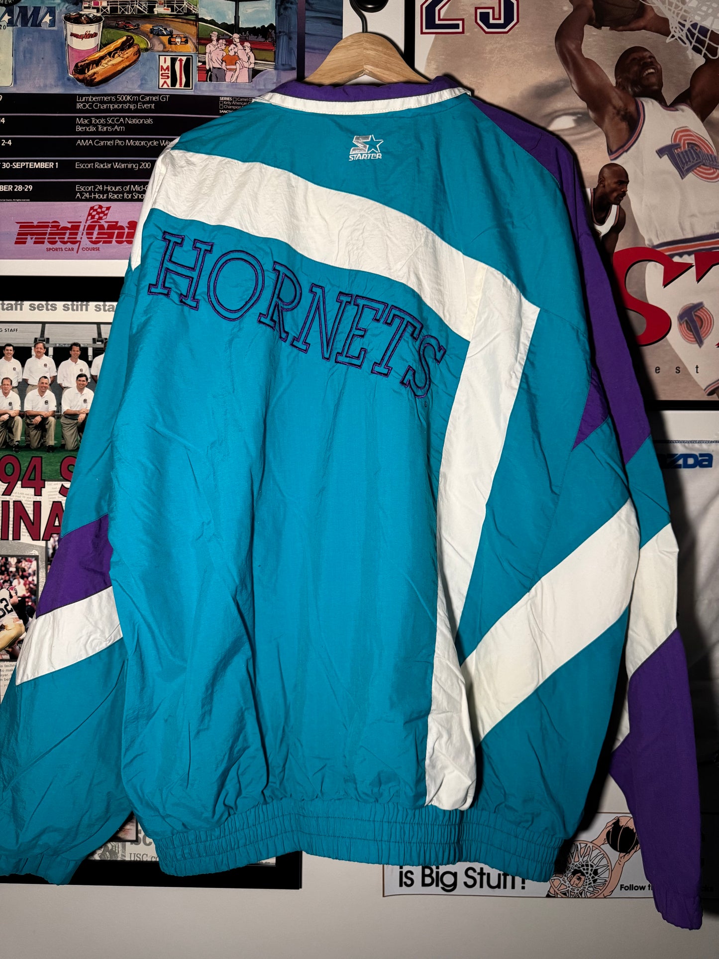 90s Charlotte Hornets Windbreaker