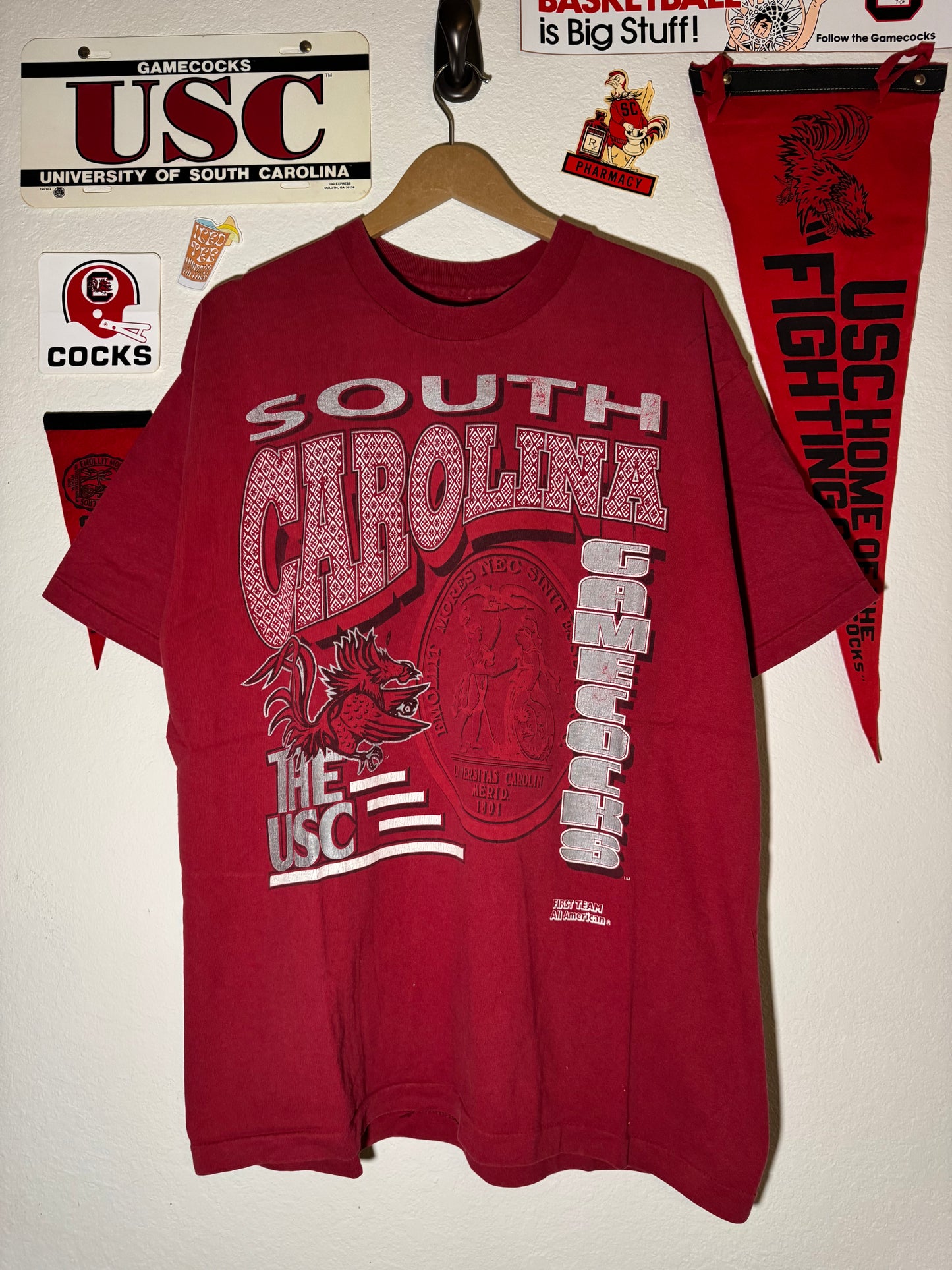 90s Gamecock Crest Tee