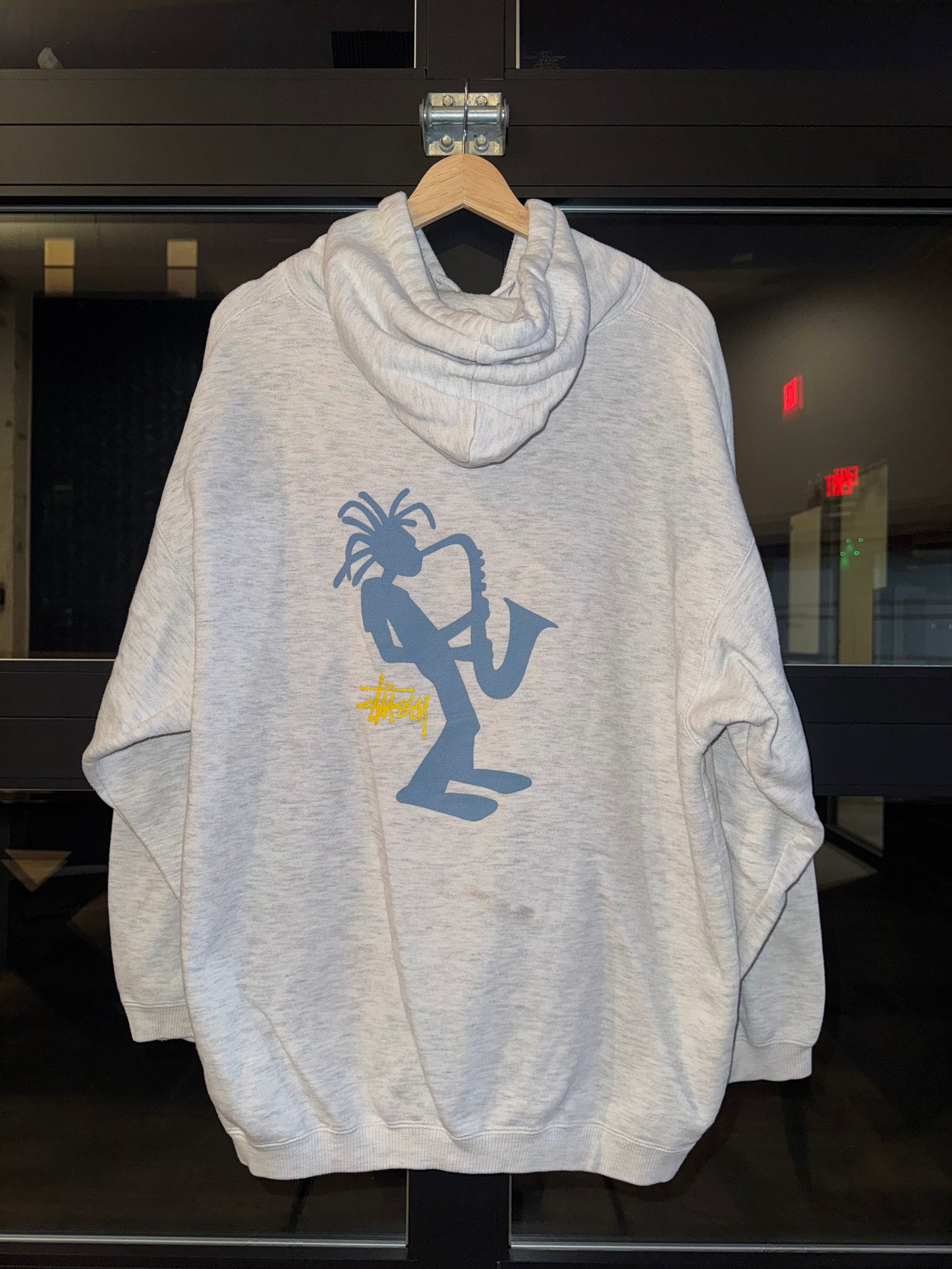 90s Stussy Saxophone Hoodie