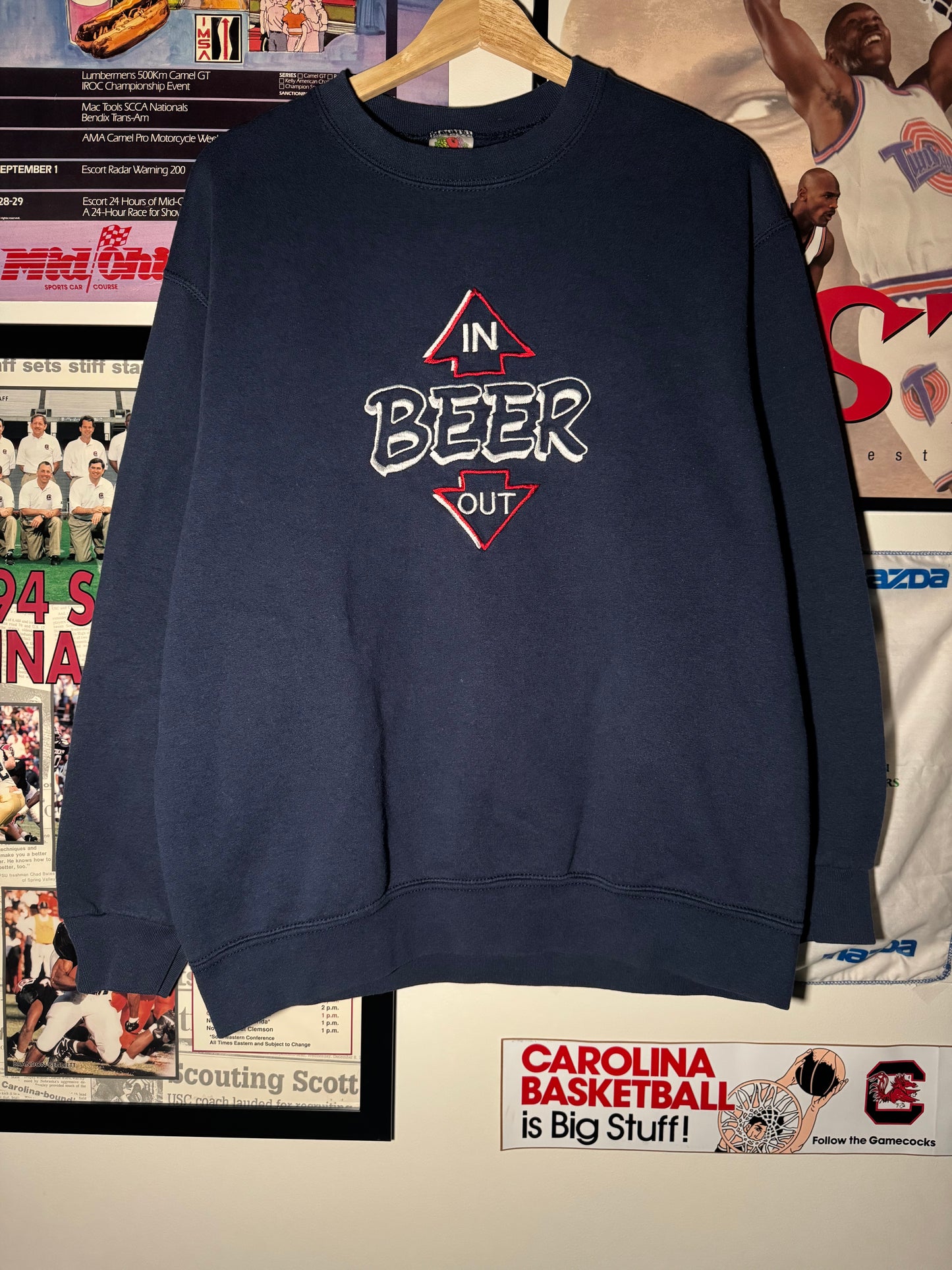 90s Beer In/Out Crewneck