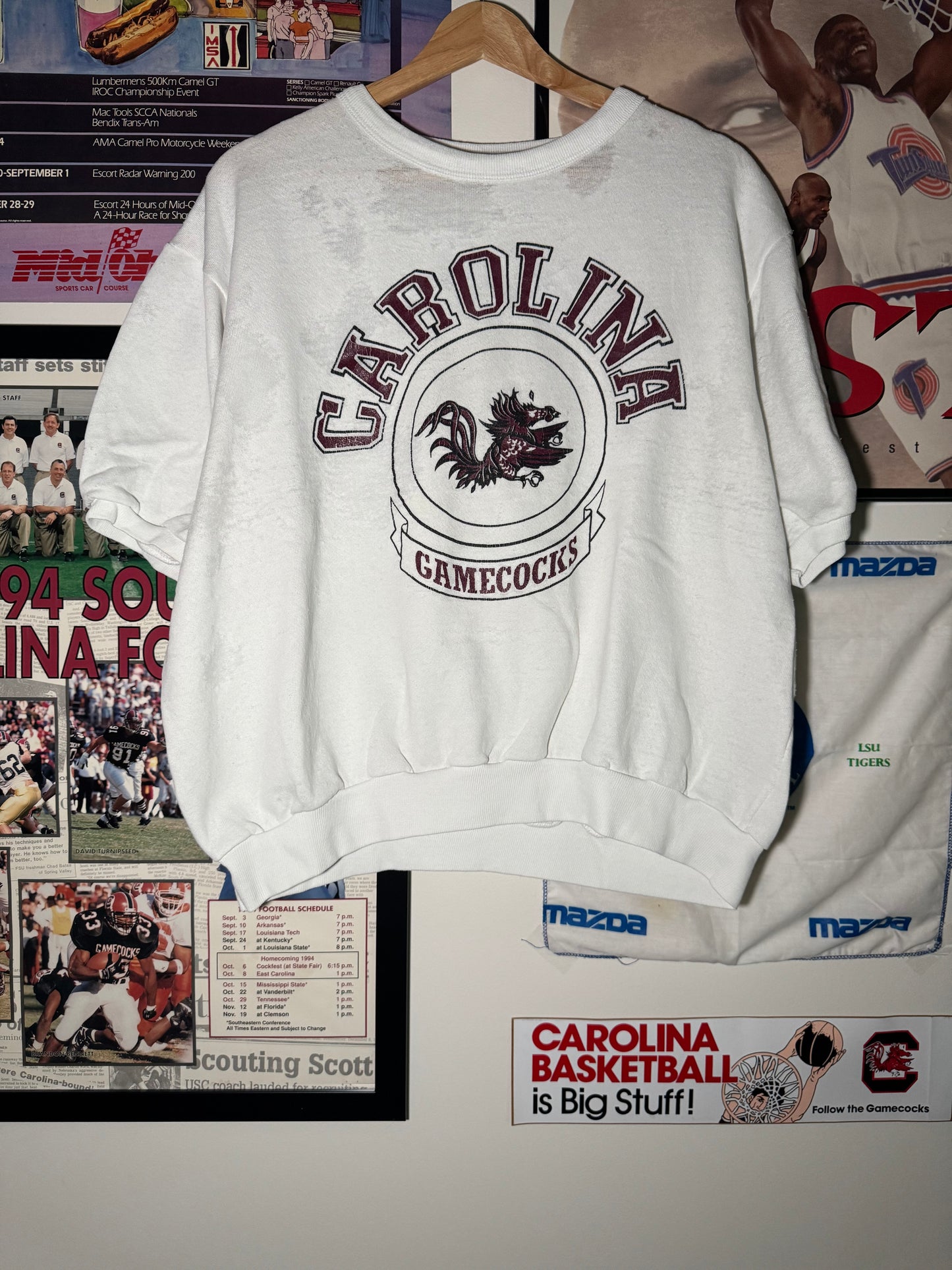 80s Carolina Gamecock Short Sleeve Crewneck