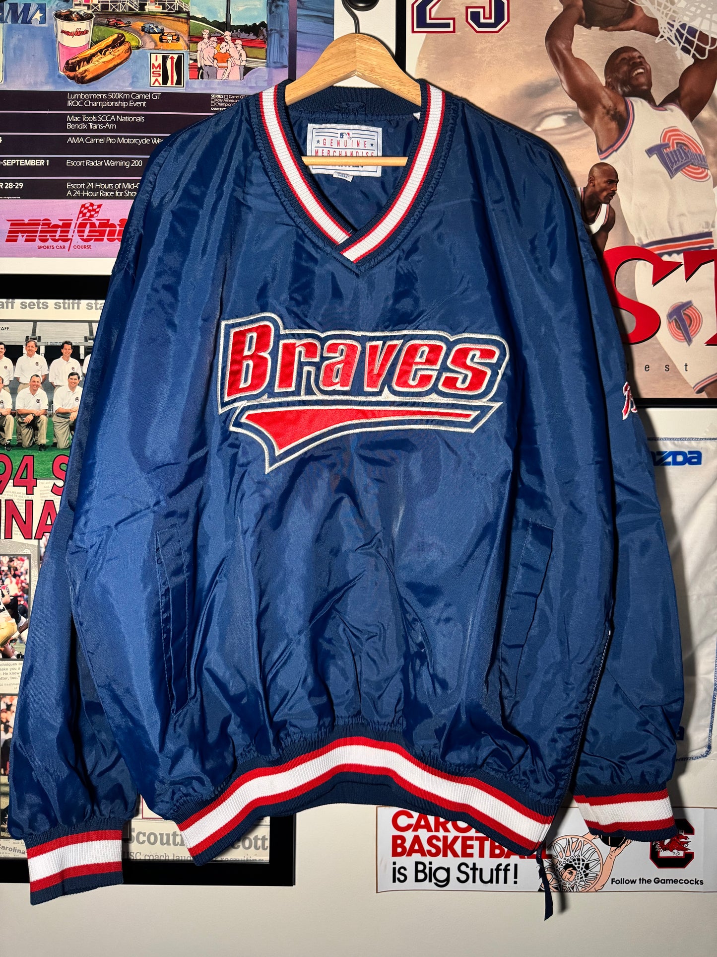 90s Atlanta Braves Windbreaker