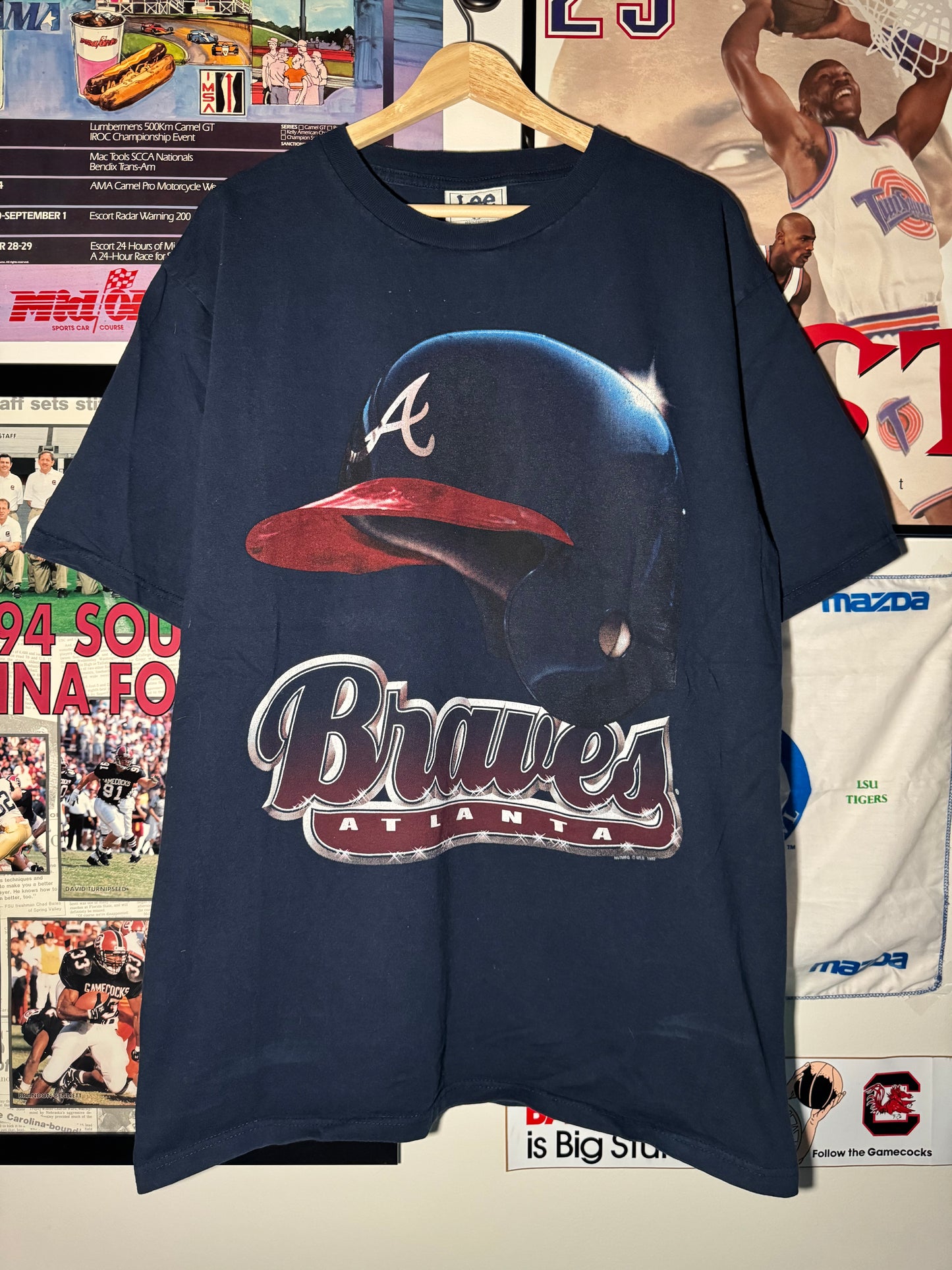 90s Atlanta Braves Helmet tee