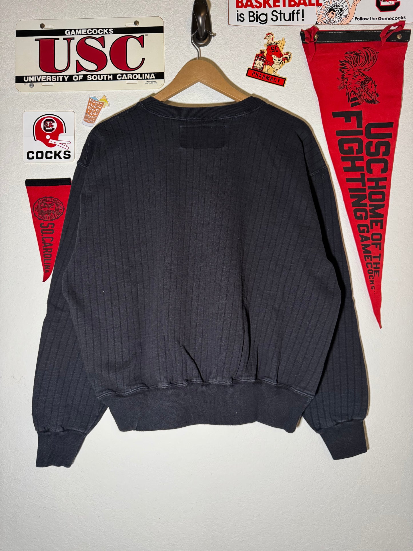 90s USC Ribbed Fleece Crewneck