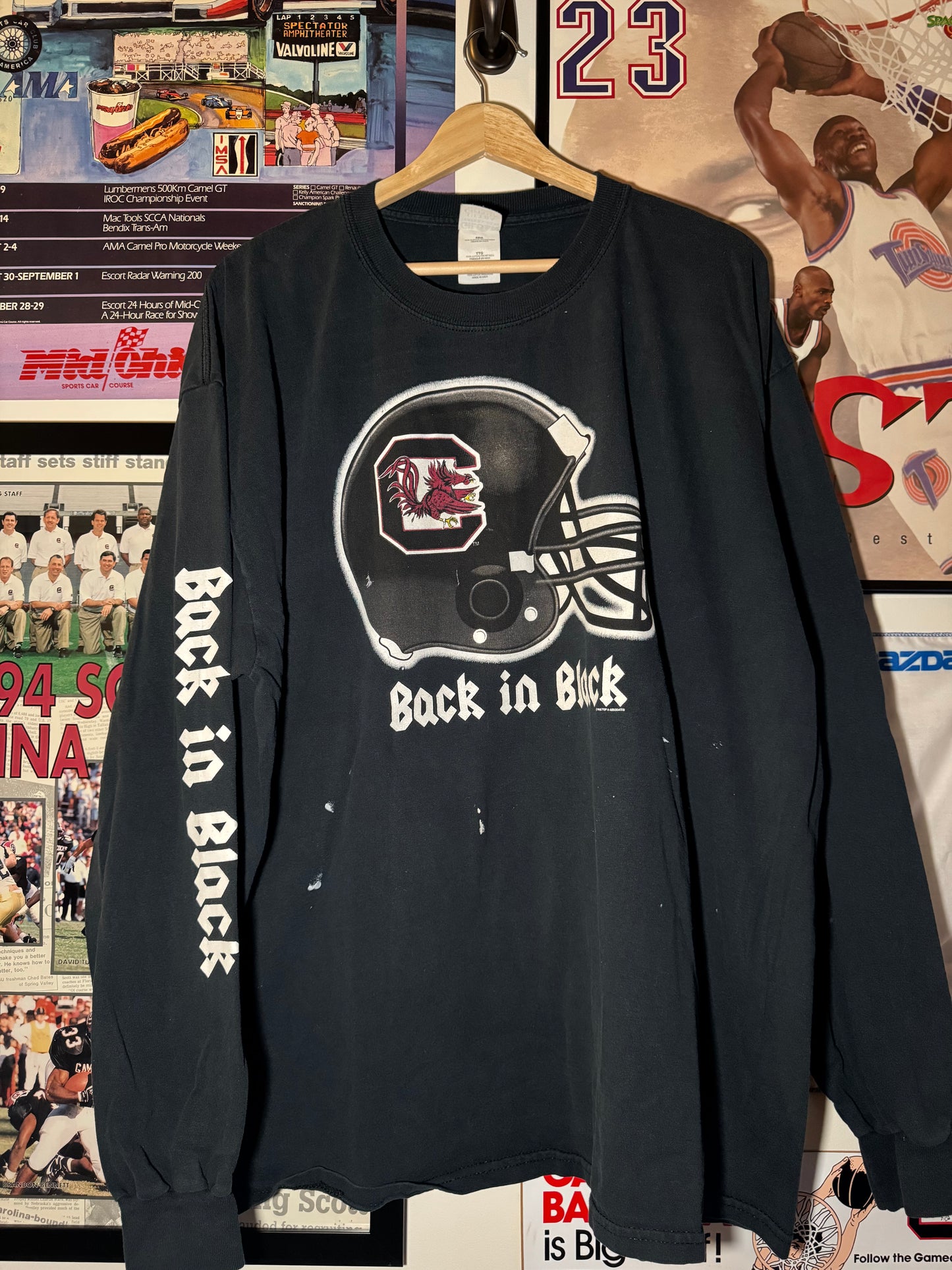 Y2K USC AC/DC Back in Black LS Tee