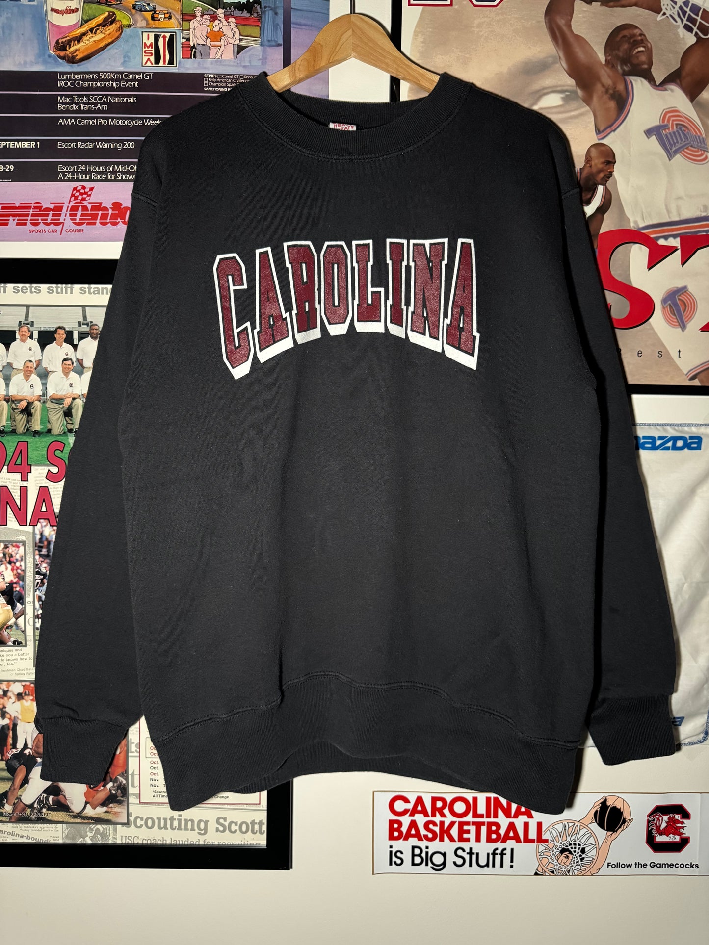 90s Carolina Block Crewneck