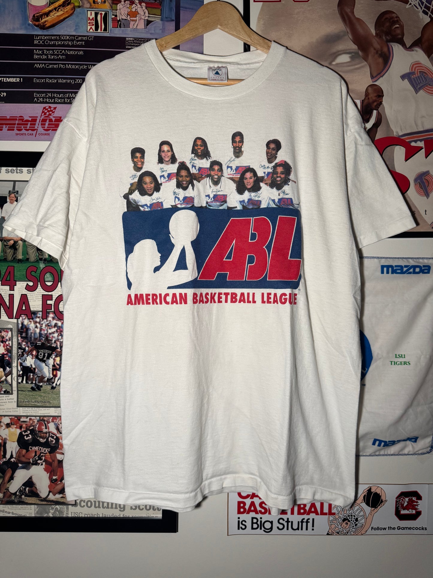 90s ABL Basketball Tee