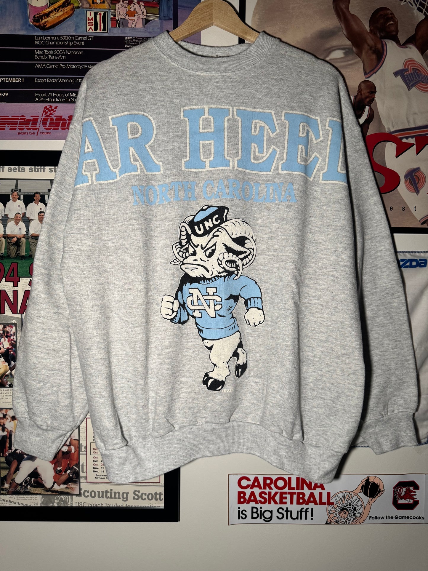 90s UNC Tarheels Spellout