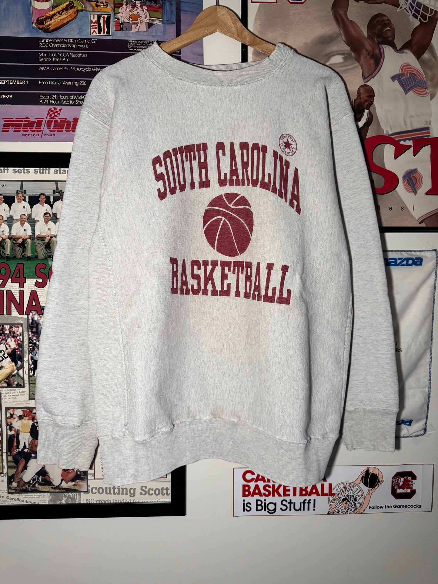 90s S.Carolina Basketball Converse Crewneck