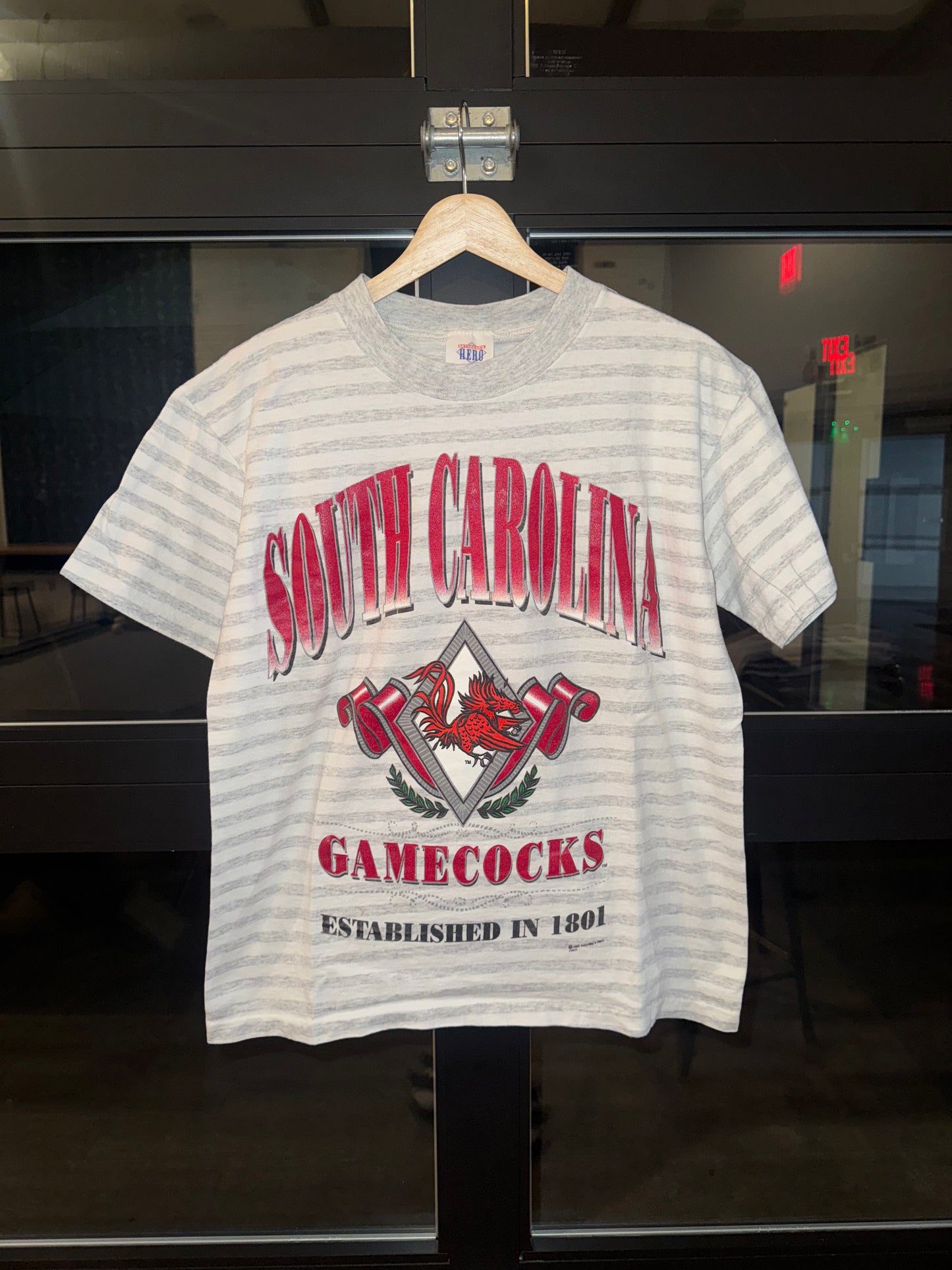 90s Striped Gamecock T-shirt