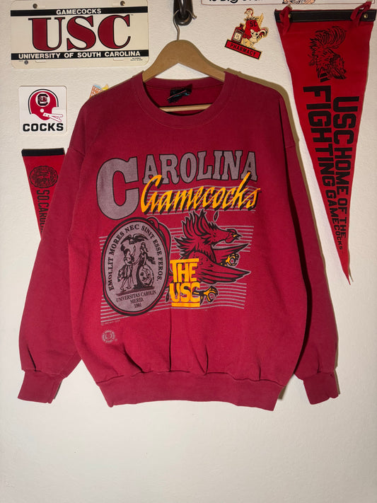 90s Carolina Gamecocks Multi Logo Crewneck