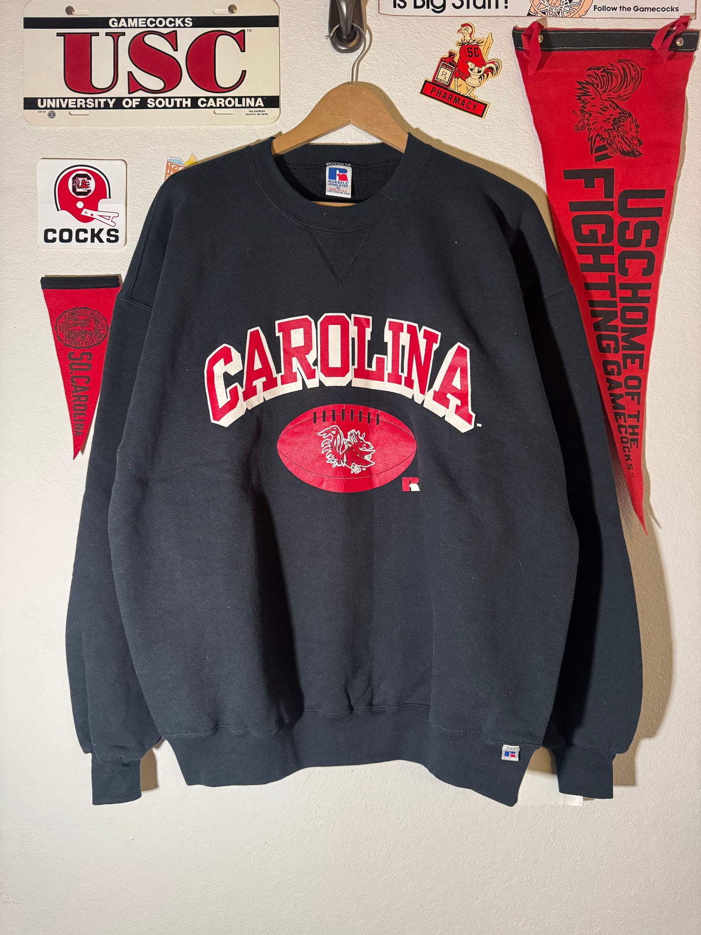 90s Russell Carolina Football Crewneck