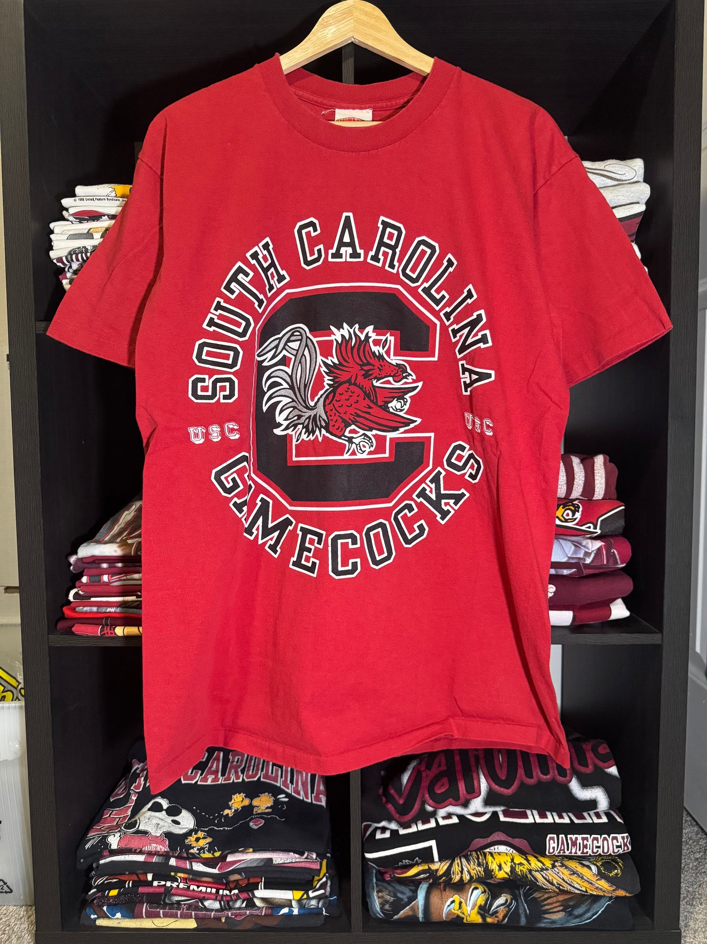 90s Gamecock Nutmeg Circle Tee