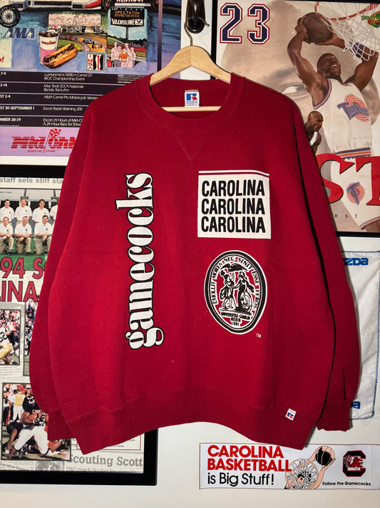 90s Gamecock Crest Russell Crewneck