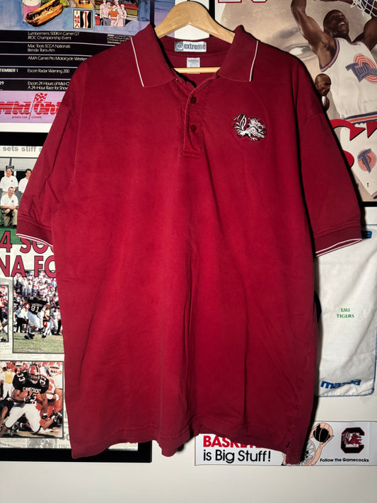 90s White Gamecock polo